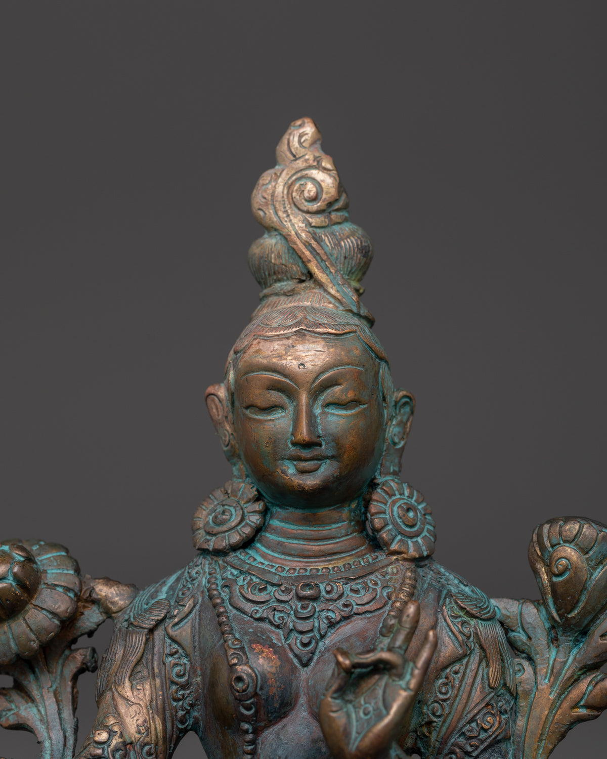 Peaceful Green Tara Statue | Tibetan Goddess of Compassion