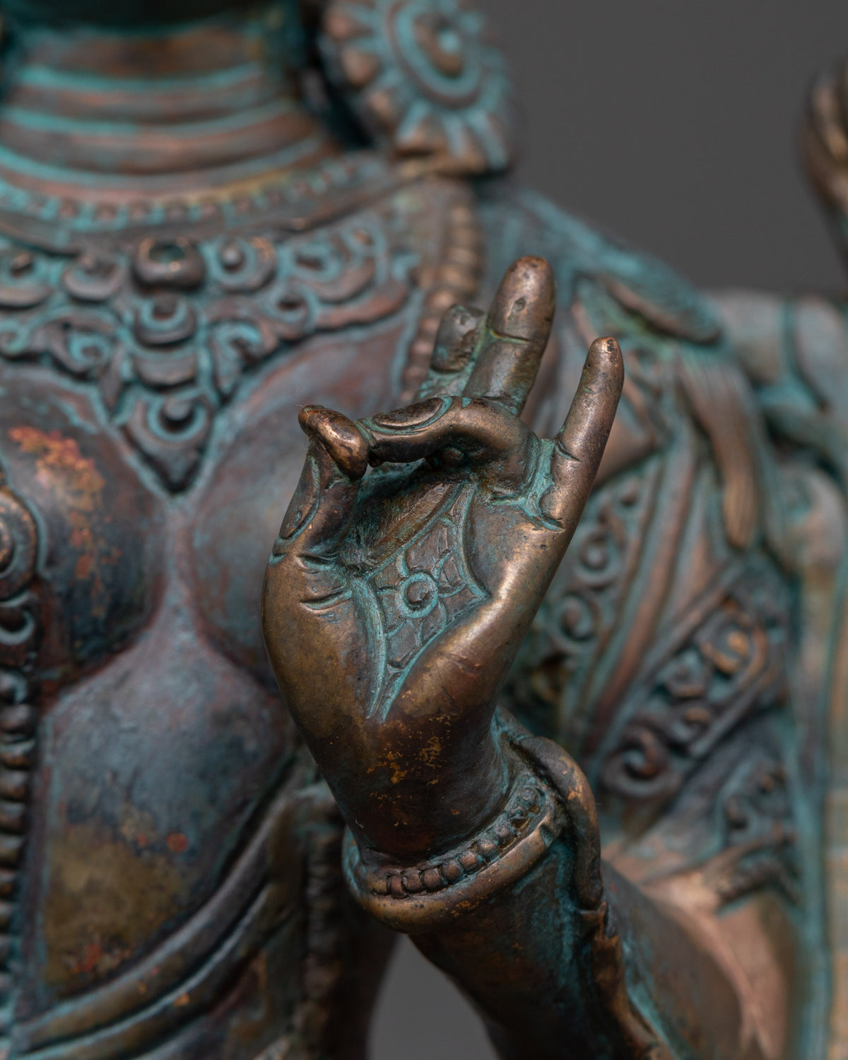Peaceful Green Tara Statue | Tibetan Goddess of Compassion