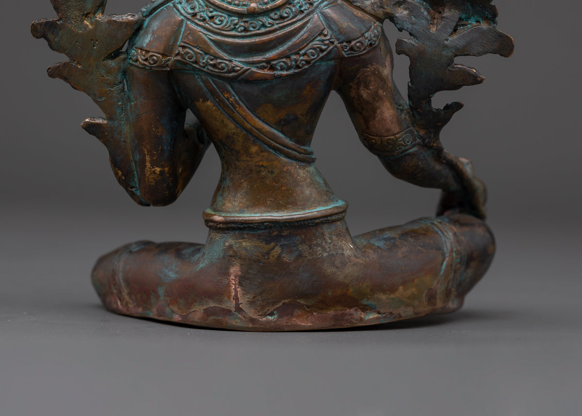 Peaceful Green Tara Statue | Tibetan Goddess of Compassion