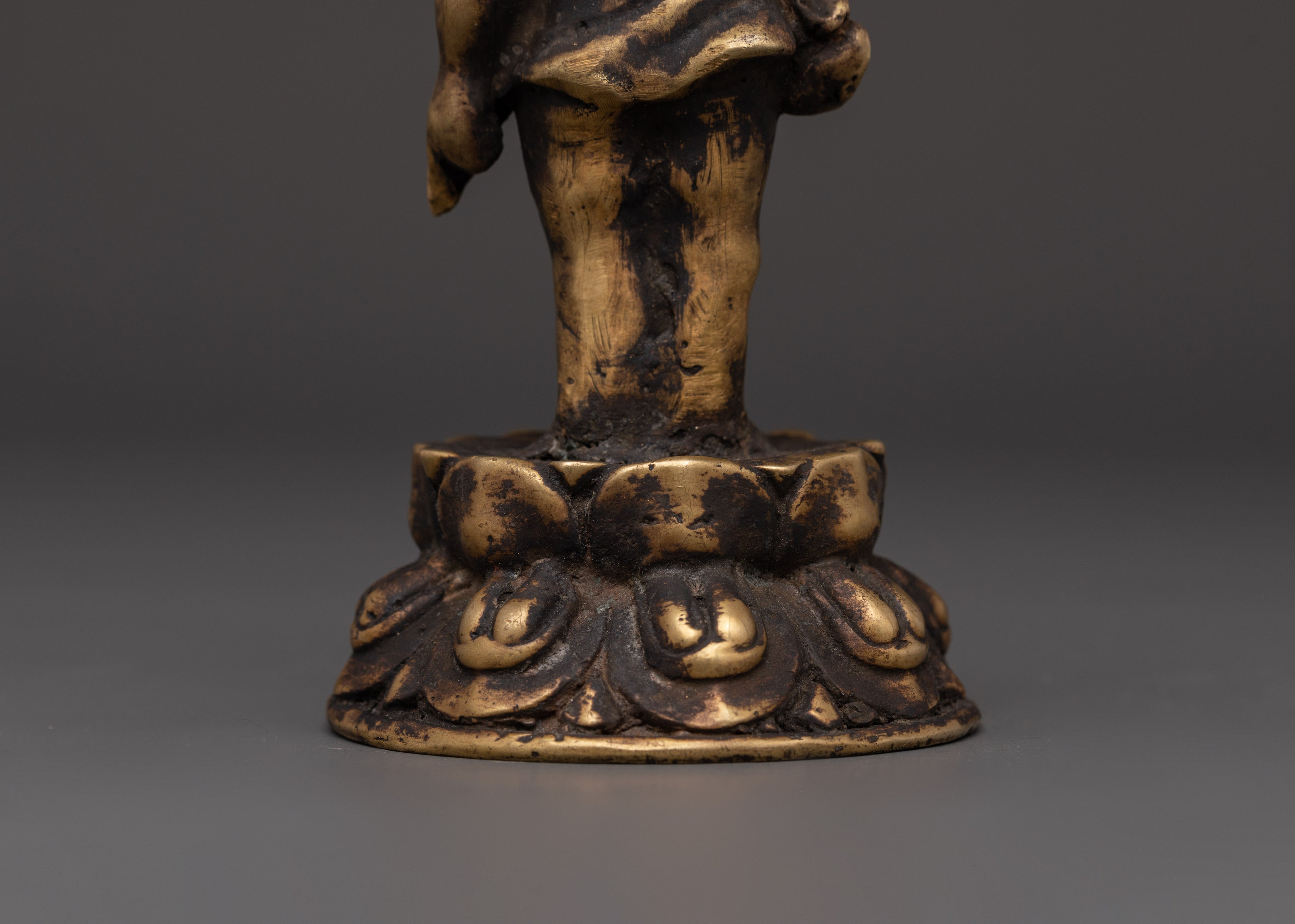 Infant Buddha Idol in Copper | Symbol of Enlightenment