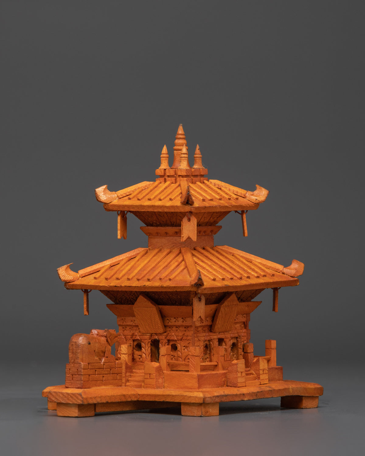 Wooden Buddhist Religious Stupa | For Ritual Use