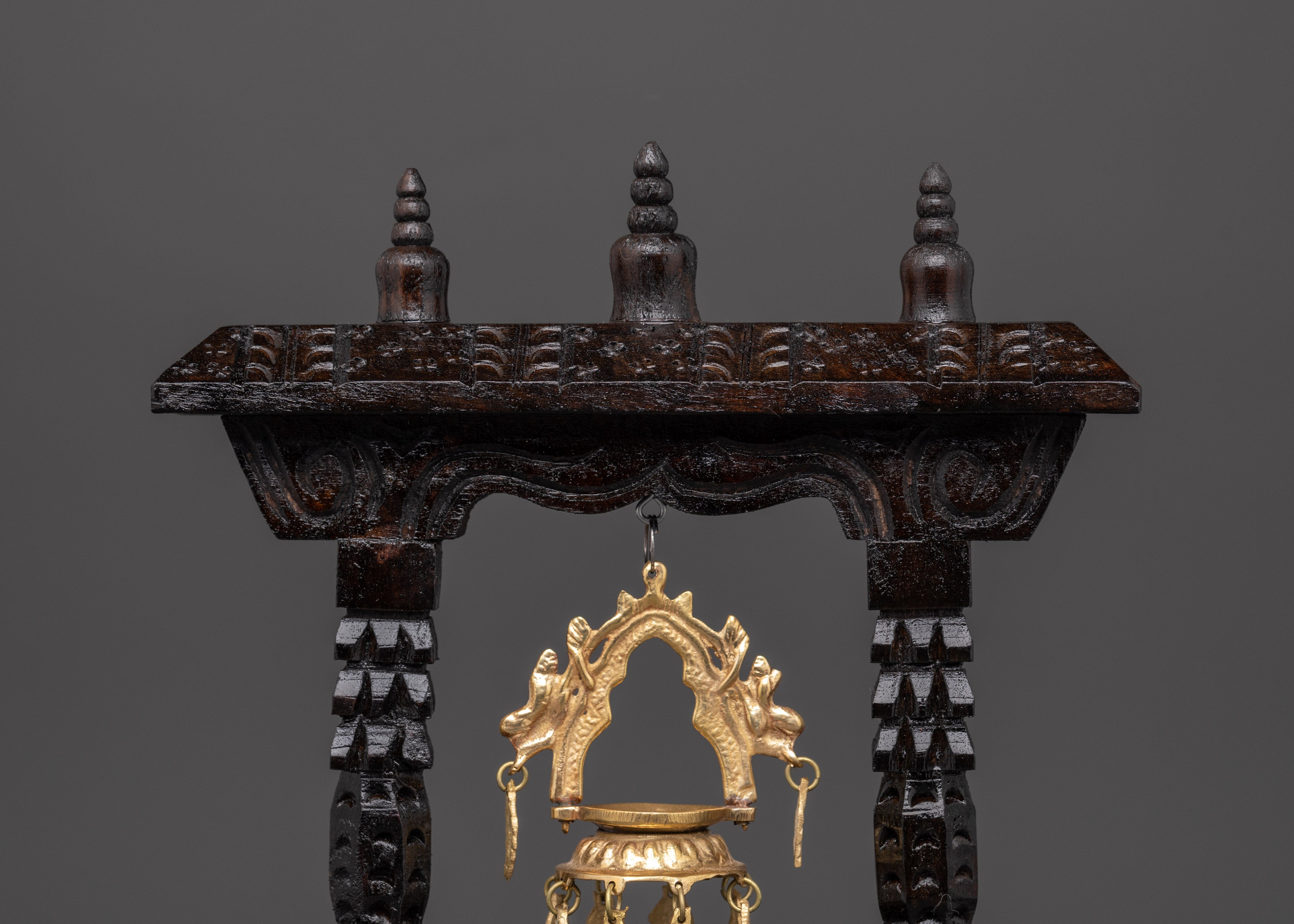 Dhalucha With Wooden Frame For Tibetan Rituals
