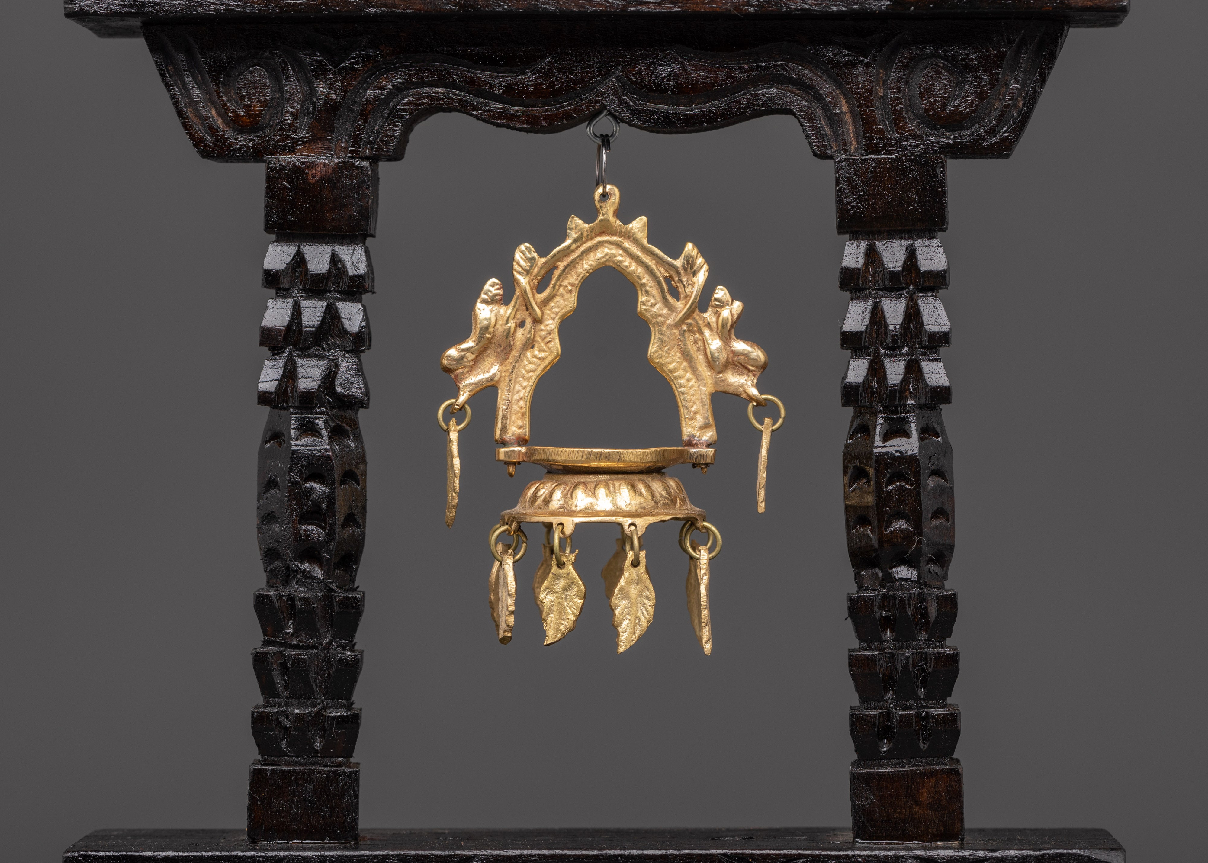 Dhalucha With Wooden Frame For Tibetan Rituals