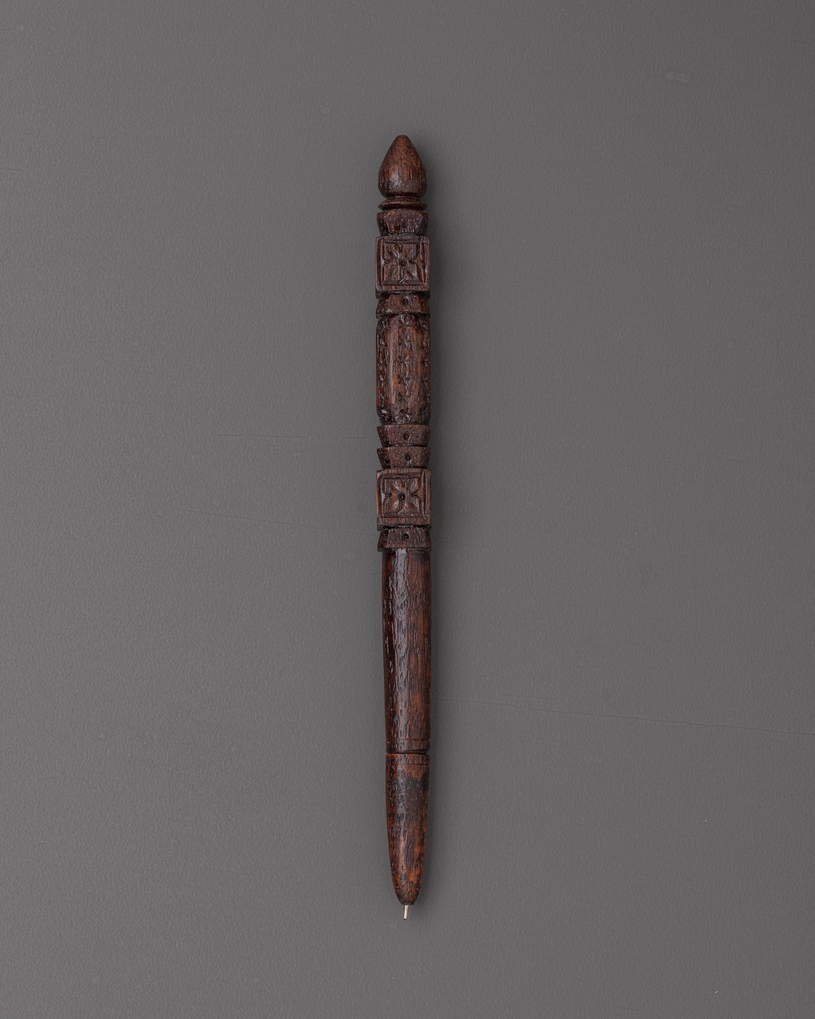 Traditional Wooden Pen | Handcrafted Tibetan Writing Instrument