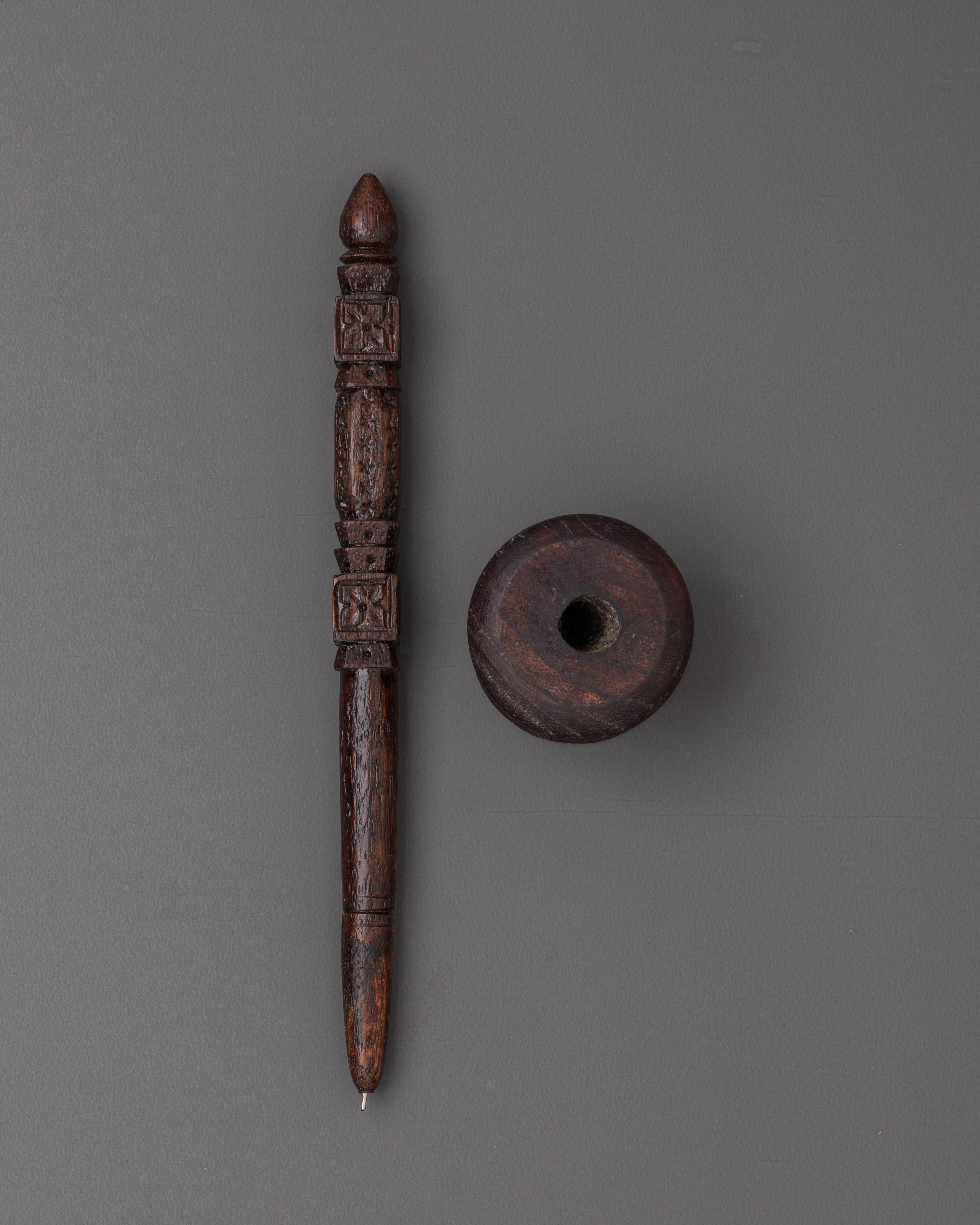 Traditional Wooden Pen | Handcrafted Tibetan Writing Instrument