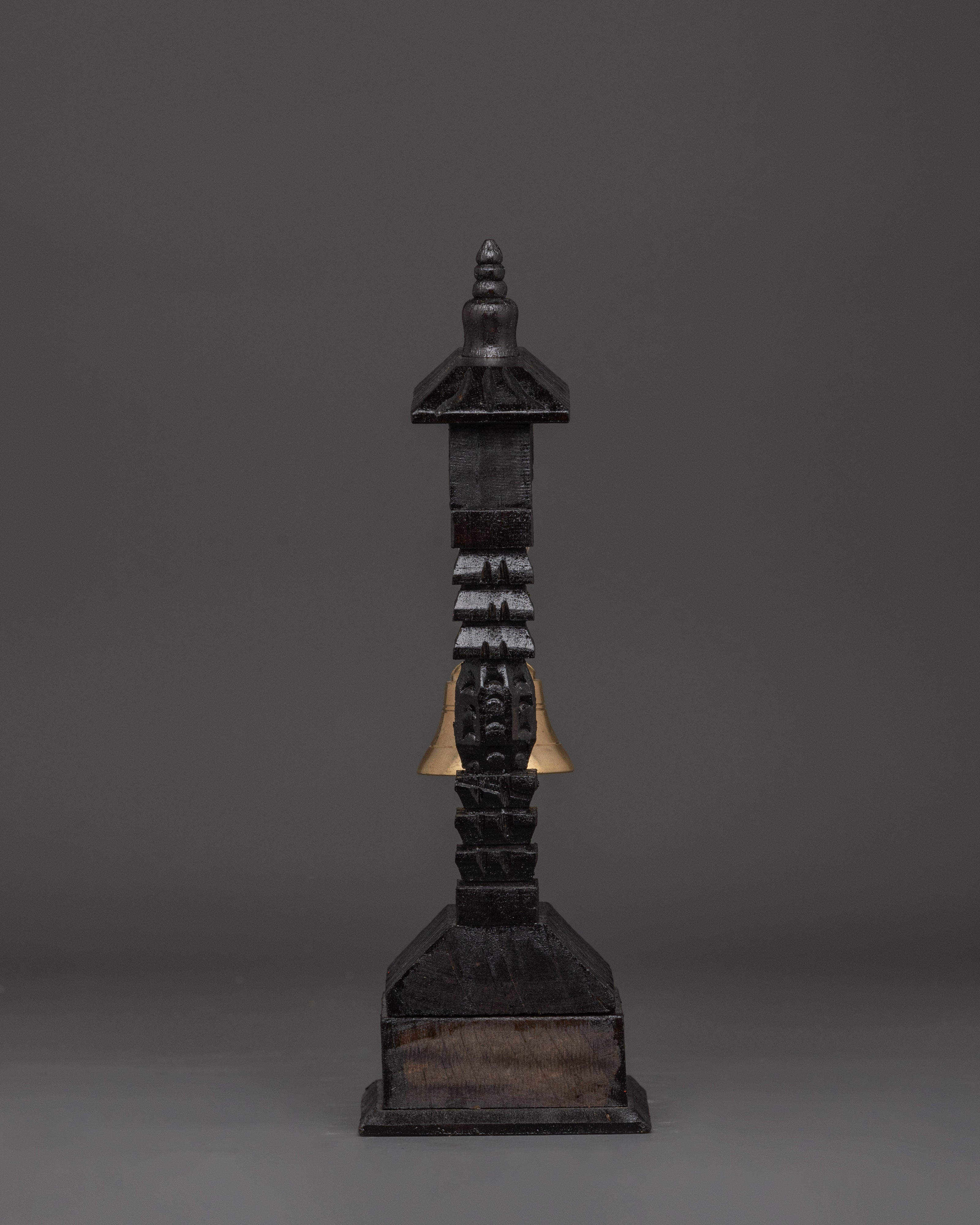 Bell With Wooden Stand | Meditation And Rituals