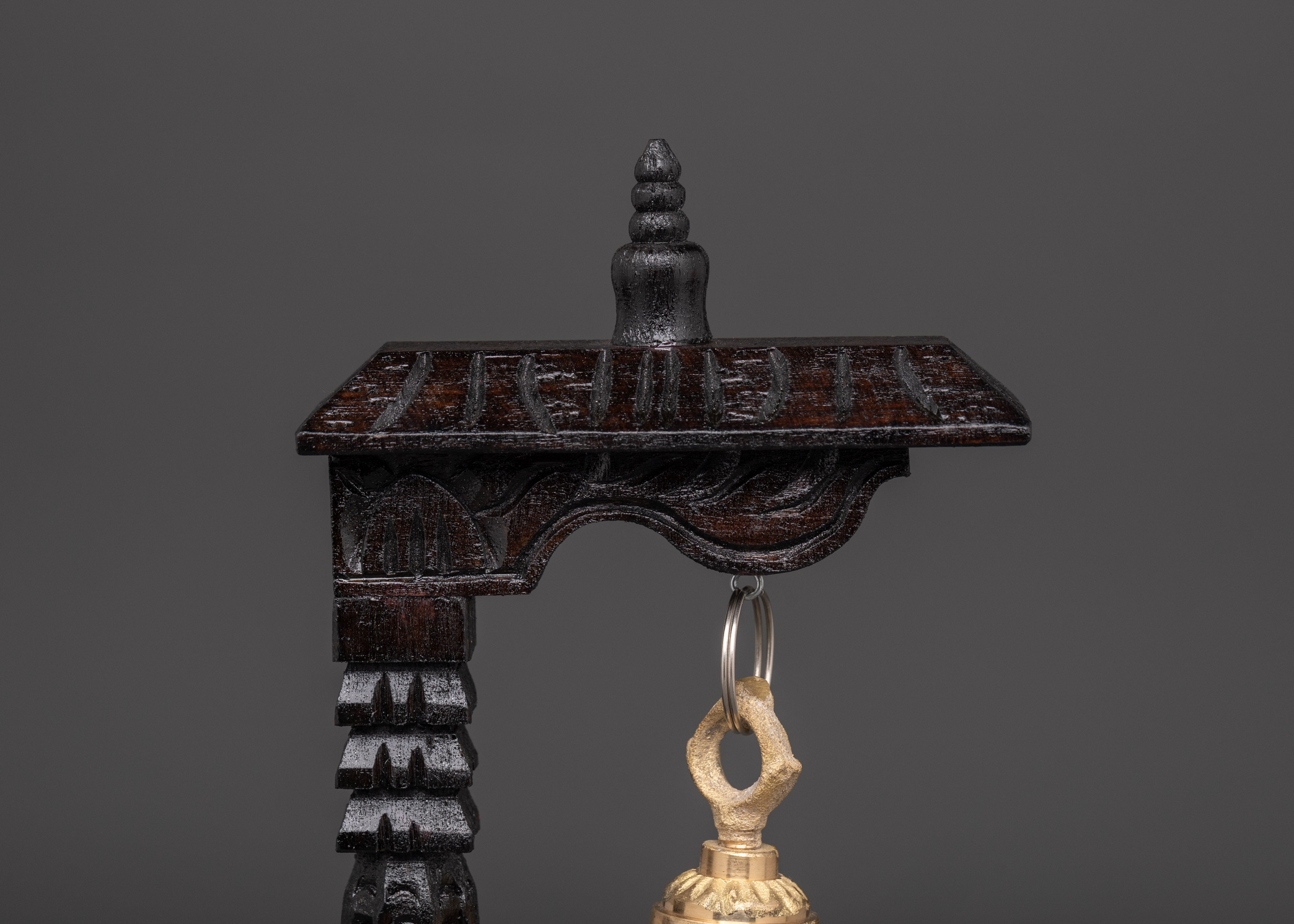 Bell With Wooden Stand | Meditation And Rituals