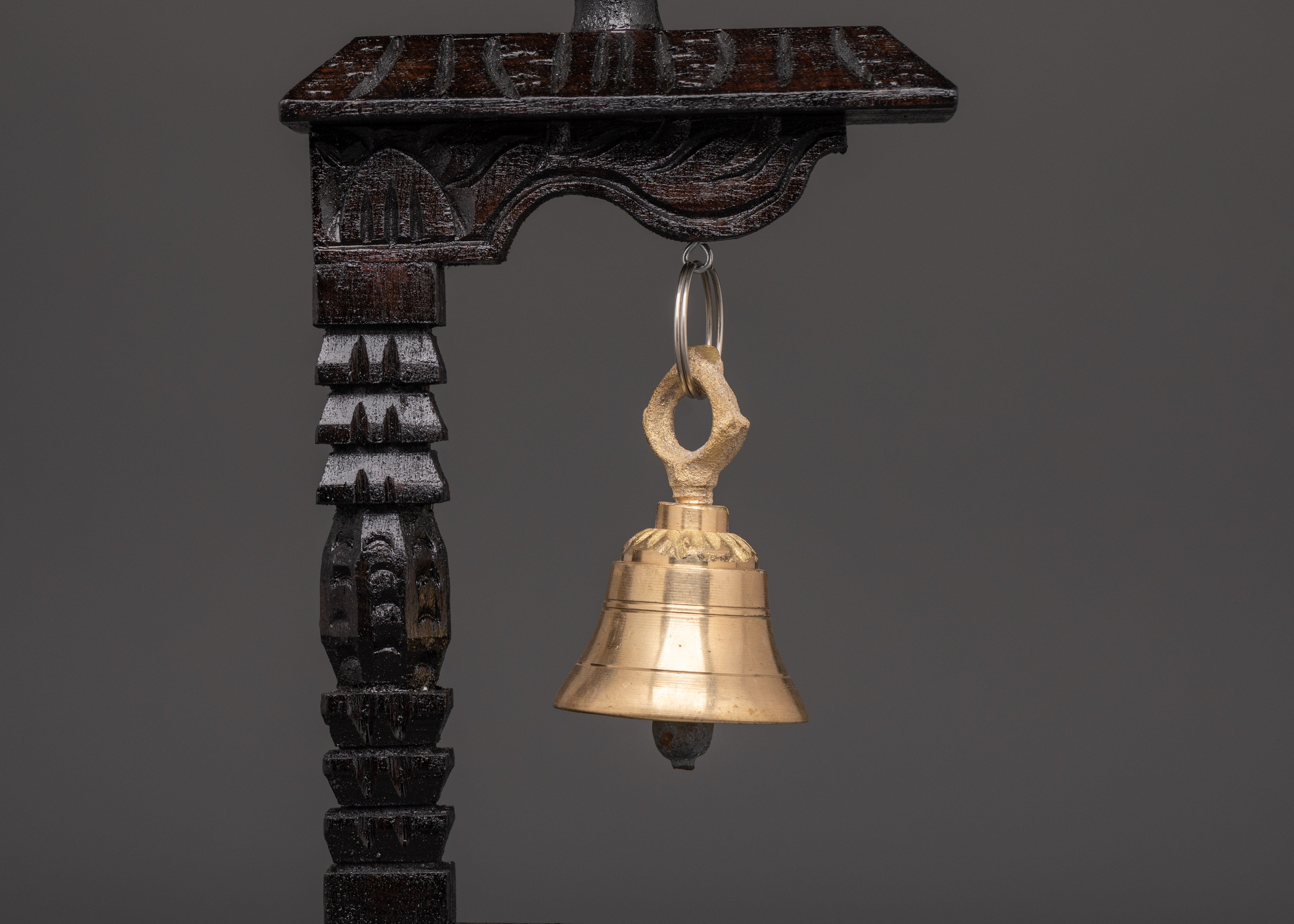 Bell With Wooden Stand | Meditation And Rituals