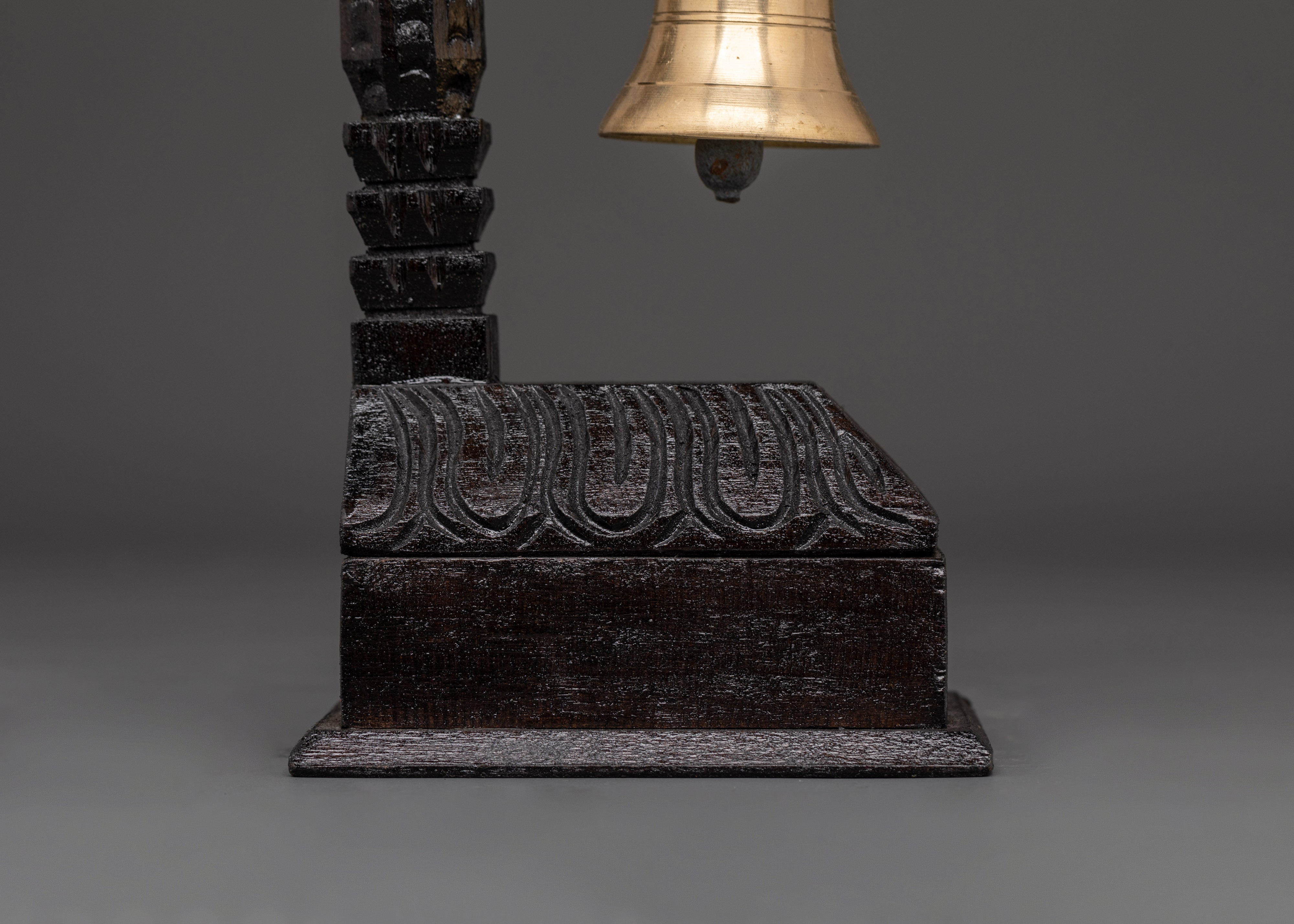 Bell With Wooden Stand | Meditation And Rituals