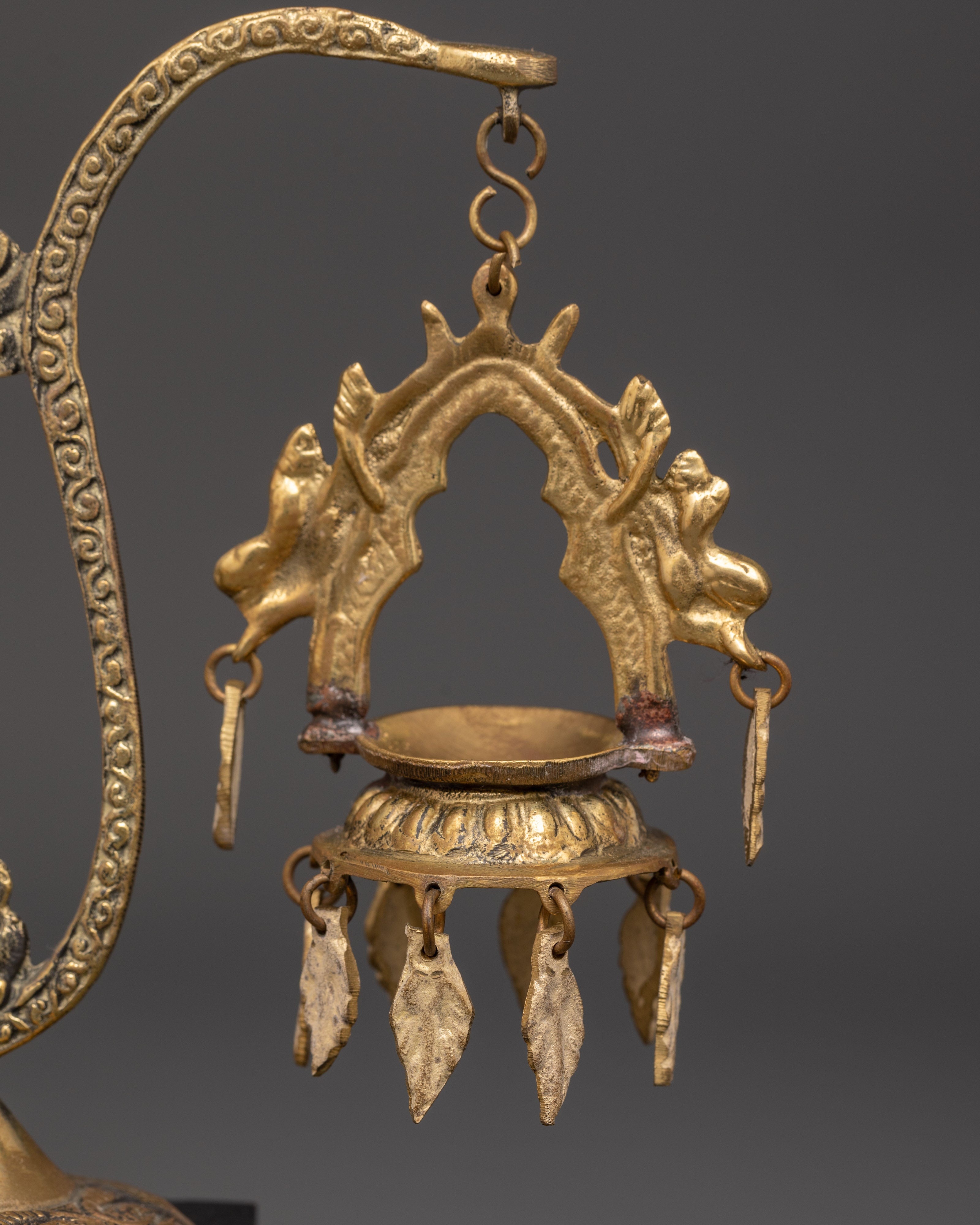 Hanging Dalucha with Stand | Newari Oil Lamp for Rituals