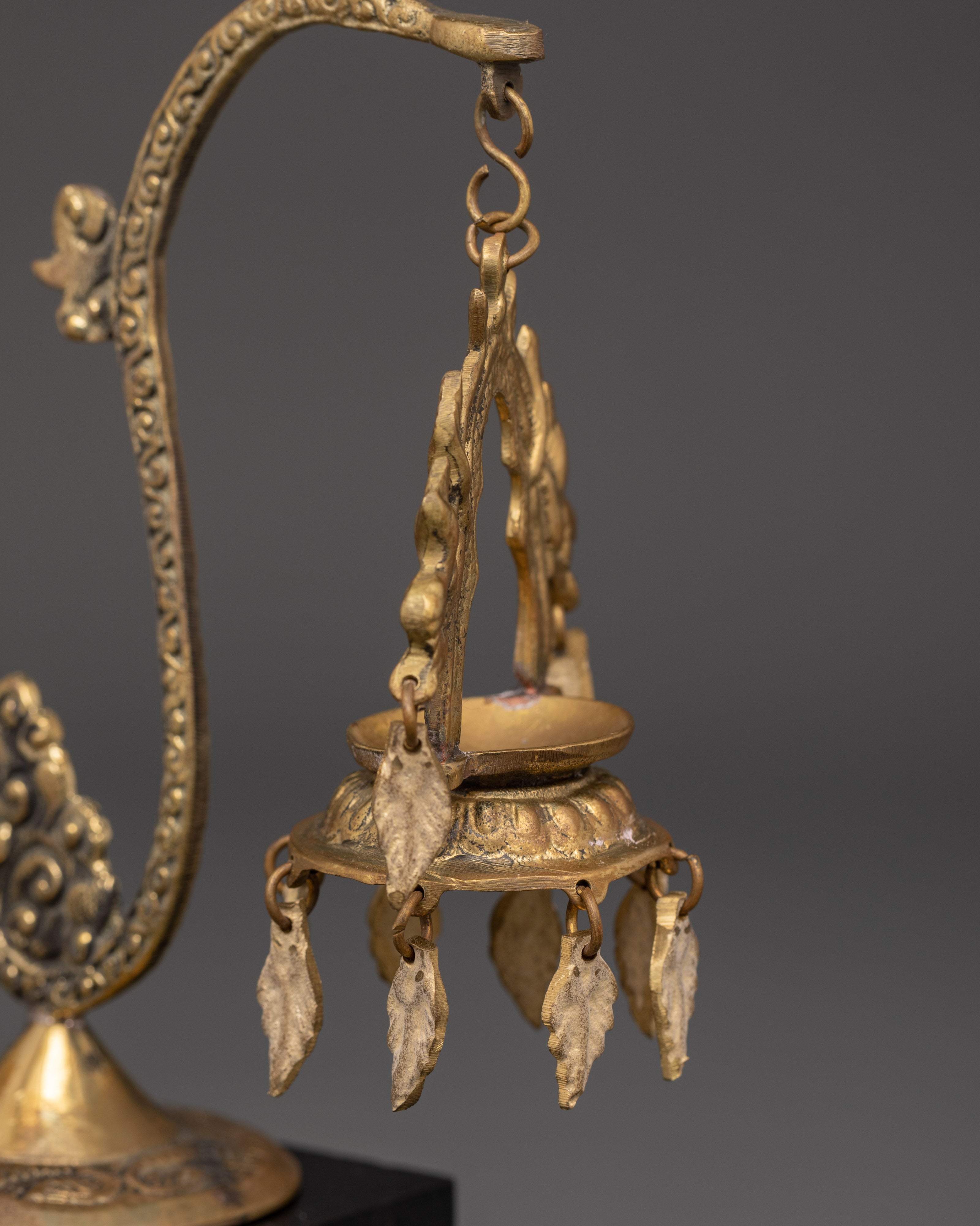 Hanging Dalucha with Stand | Newari Oil Lamp for Rituals