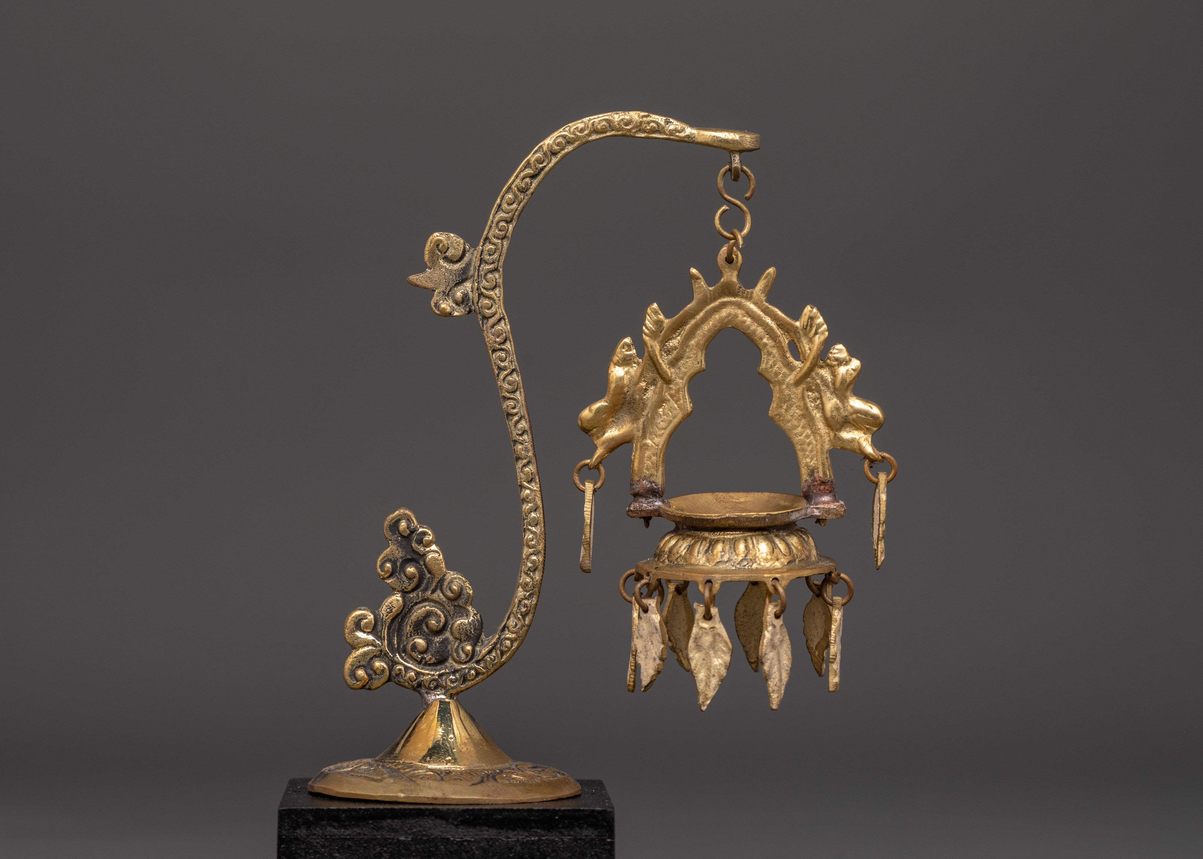 Hanging Dalucha with Stand | Newari Oil Lamp for Rituals