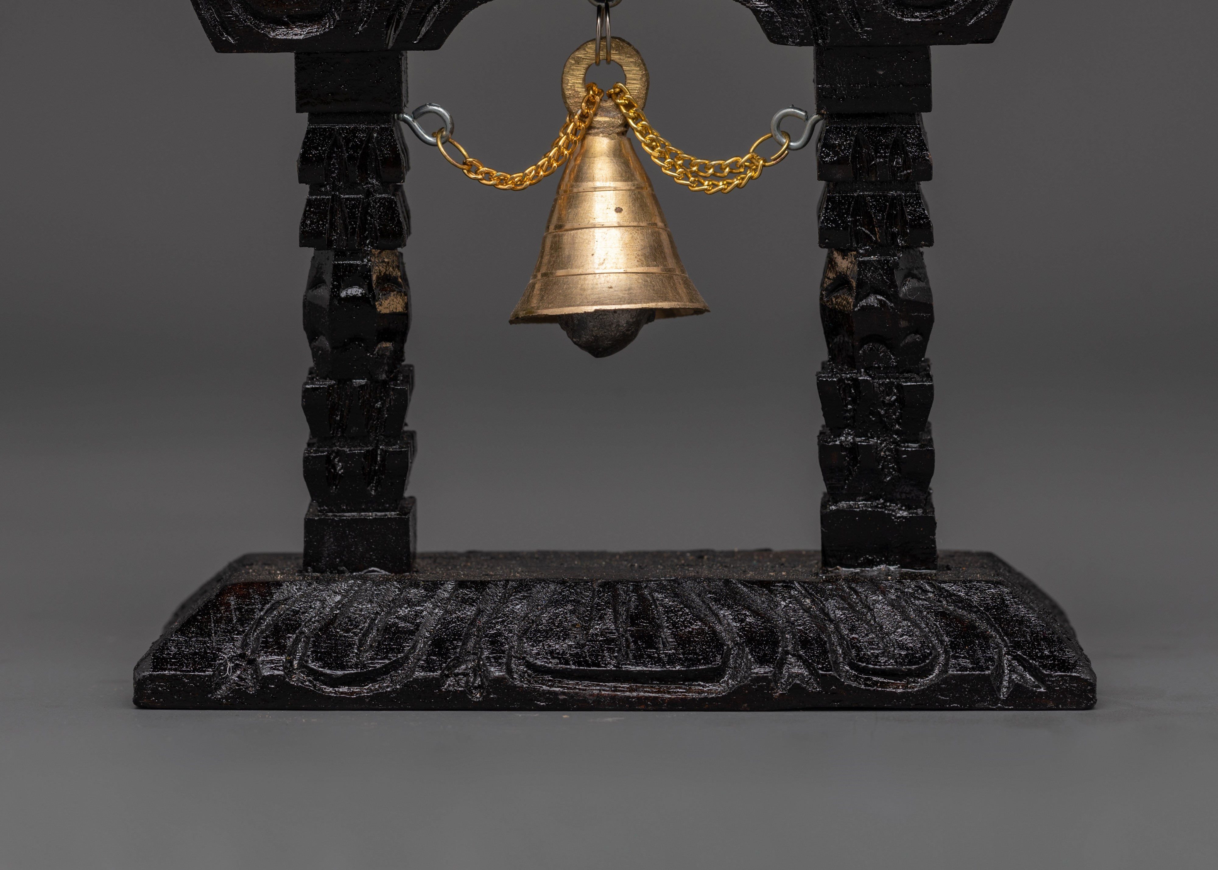 Bell on Wooden Frame | Tibetan Rituals and Meditation