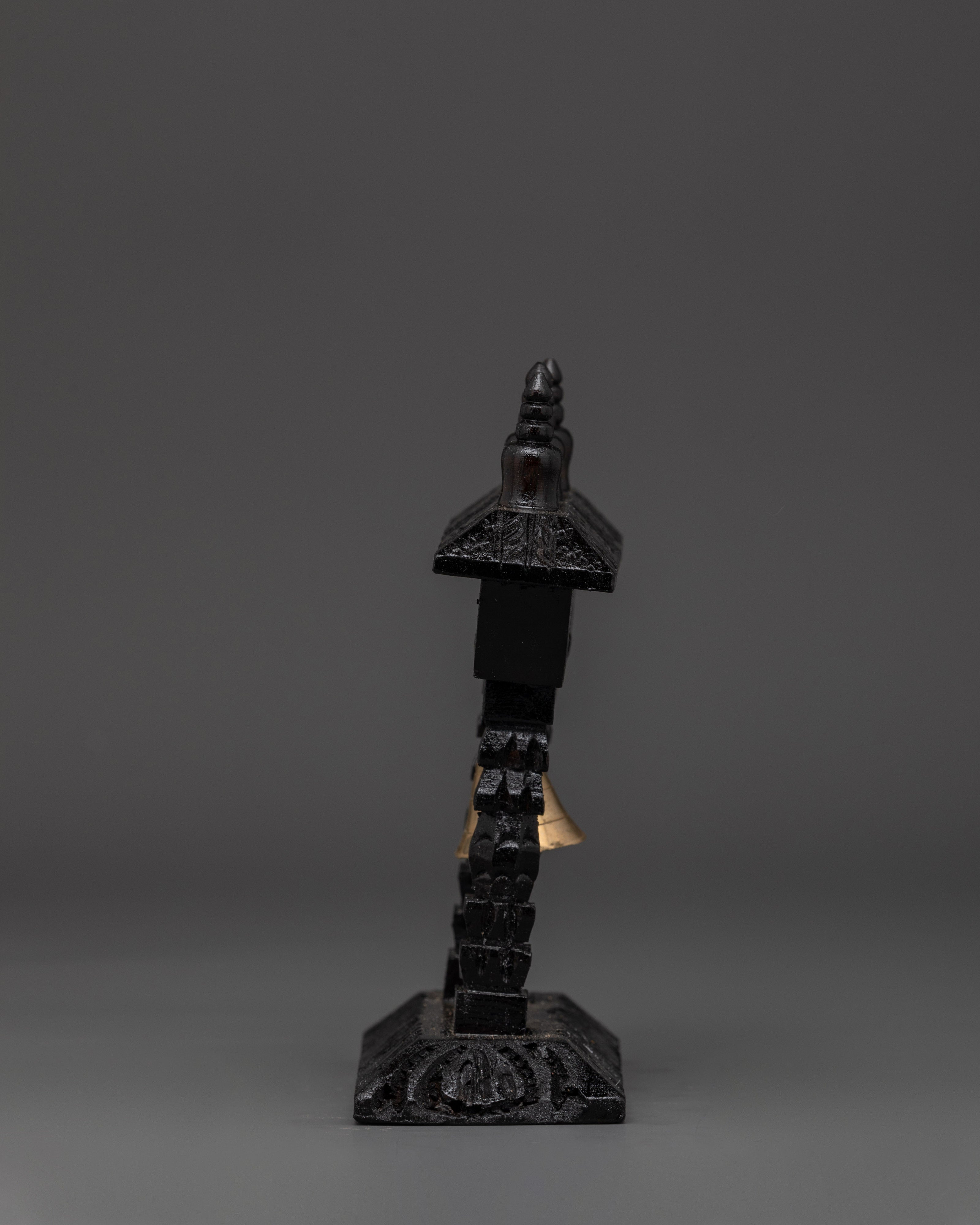 Bell on Wooden Frame | Tibetan Rituals and Meditation