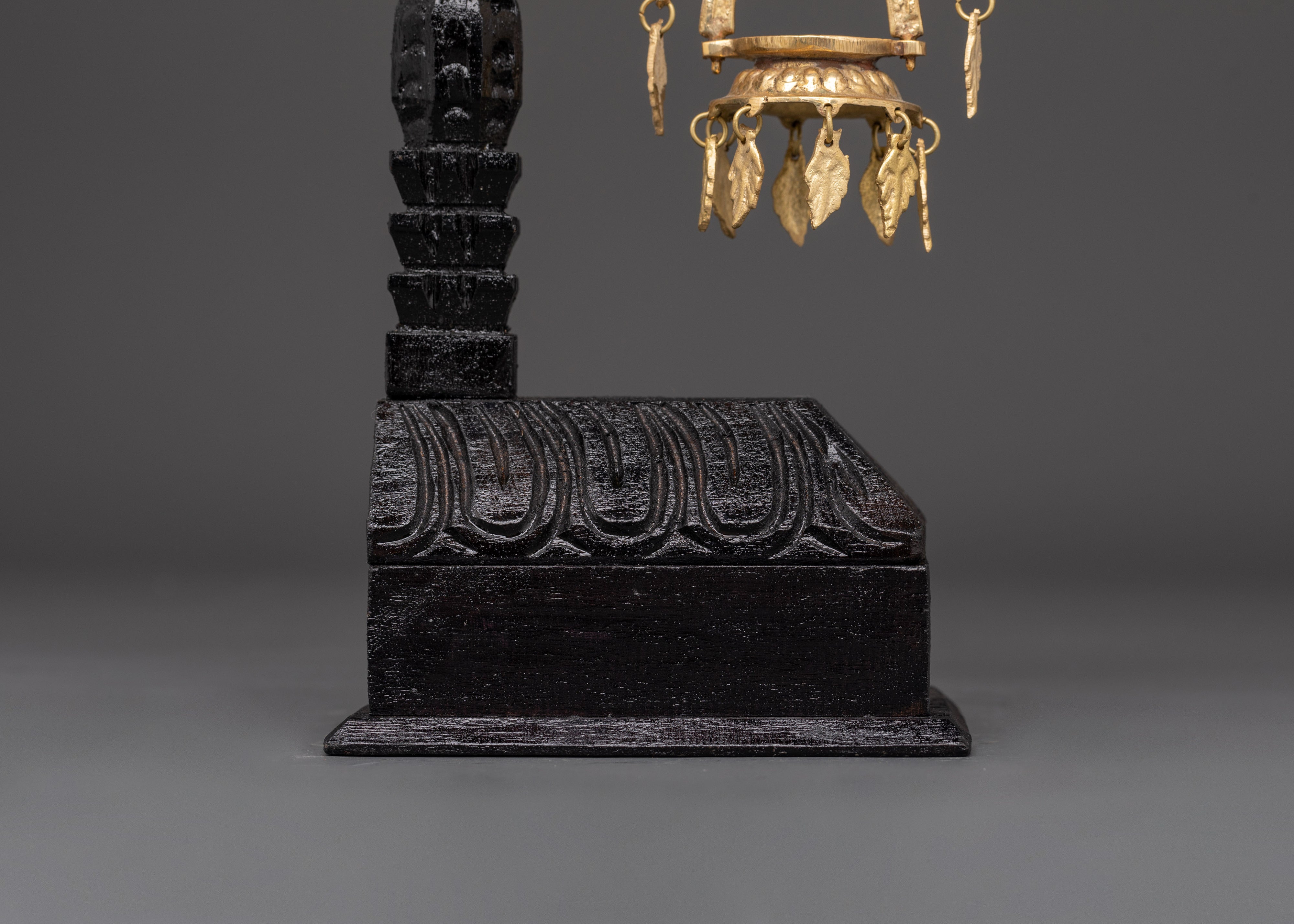 Traditional Dhalucha with Stand | Spiritual Lamp for Prayer and Meditation