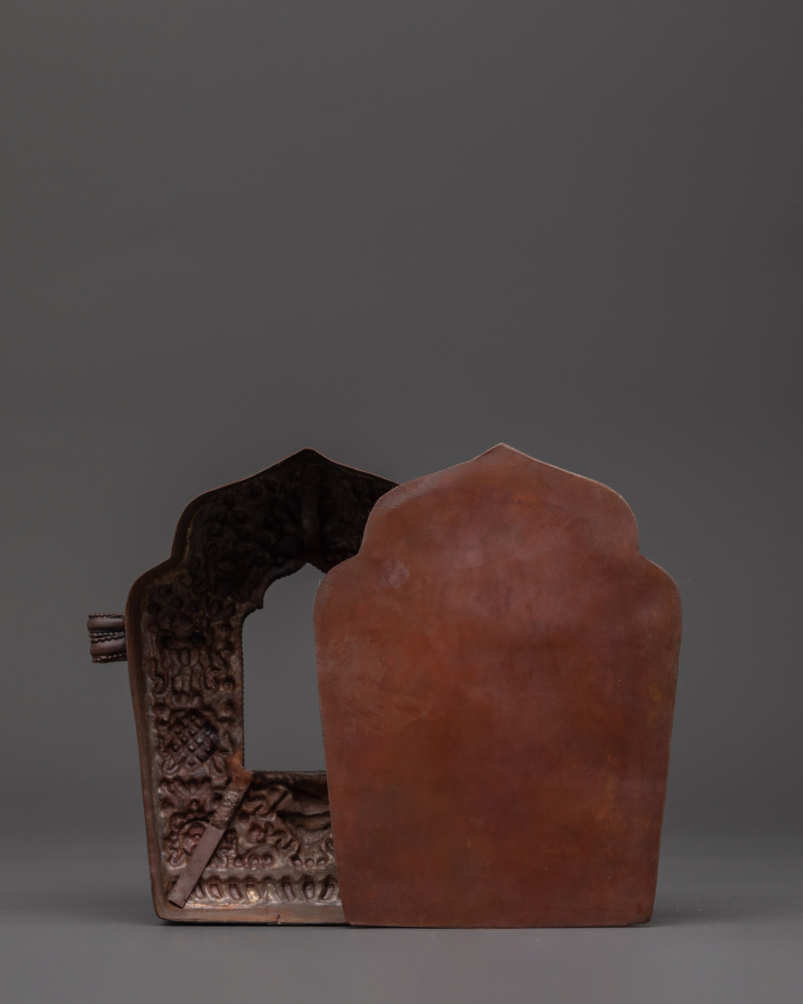 Handcrafted Buddhist Altar Box for Ritual and Meditation