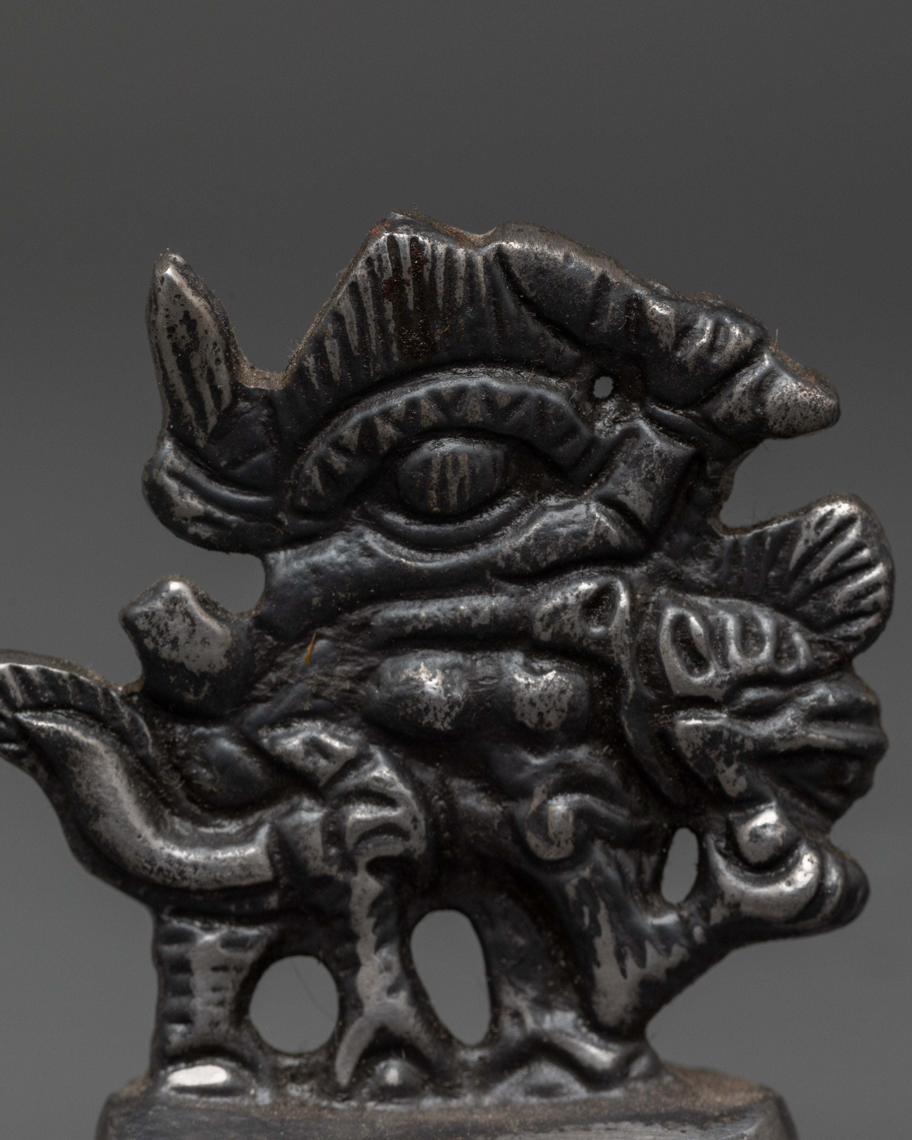 Tibetan Deity Mahakala Statue | Himalayan Figurine of Wrathful Protection