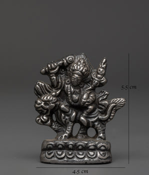 Tibetan Deity Mahakala Statue | Himalayan Figurine of Wrathful Protection
