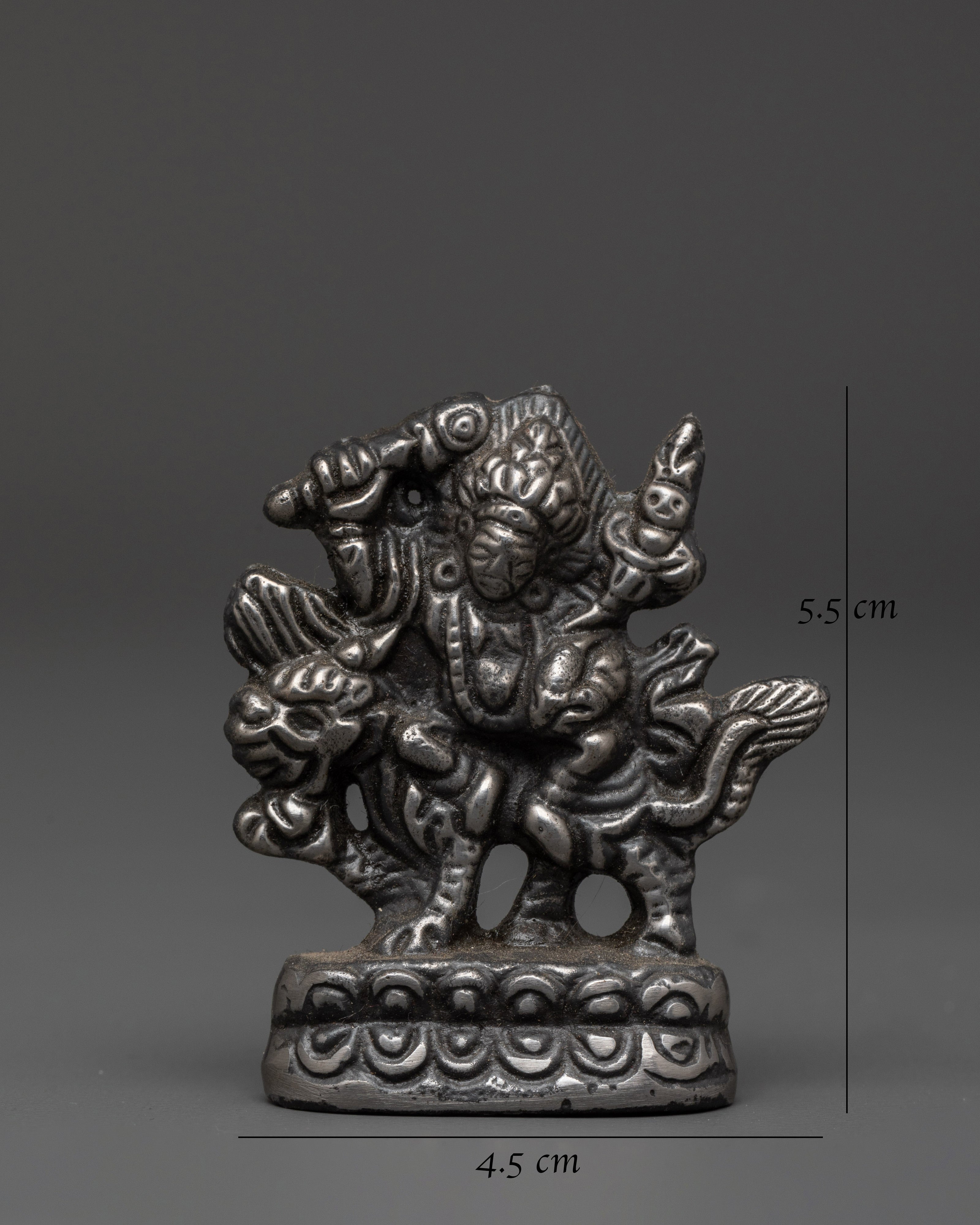 Tibetan Deity Mahakala Statue | Himalayan Figurine of Wrathful Protection