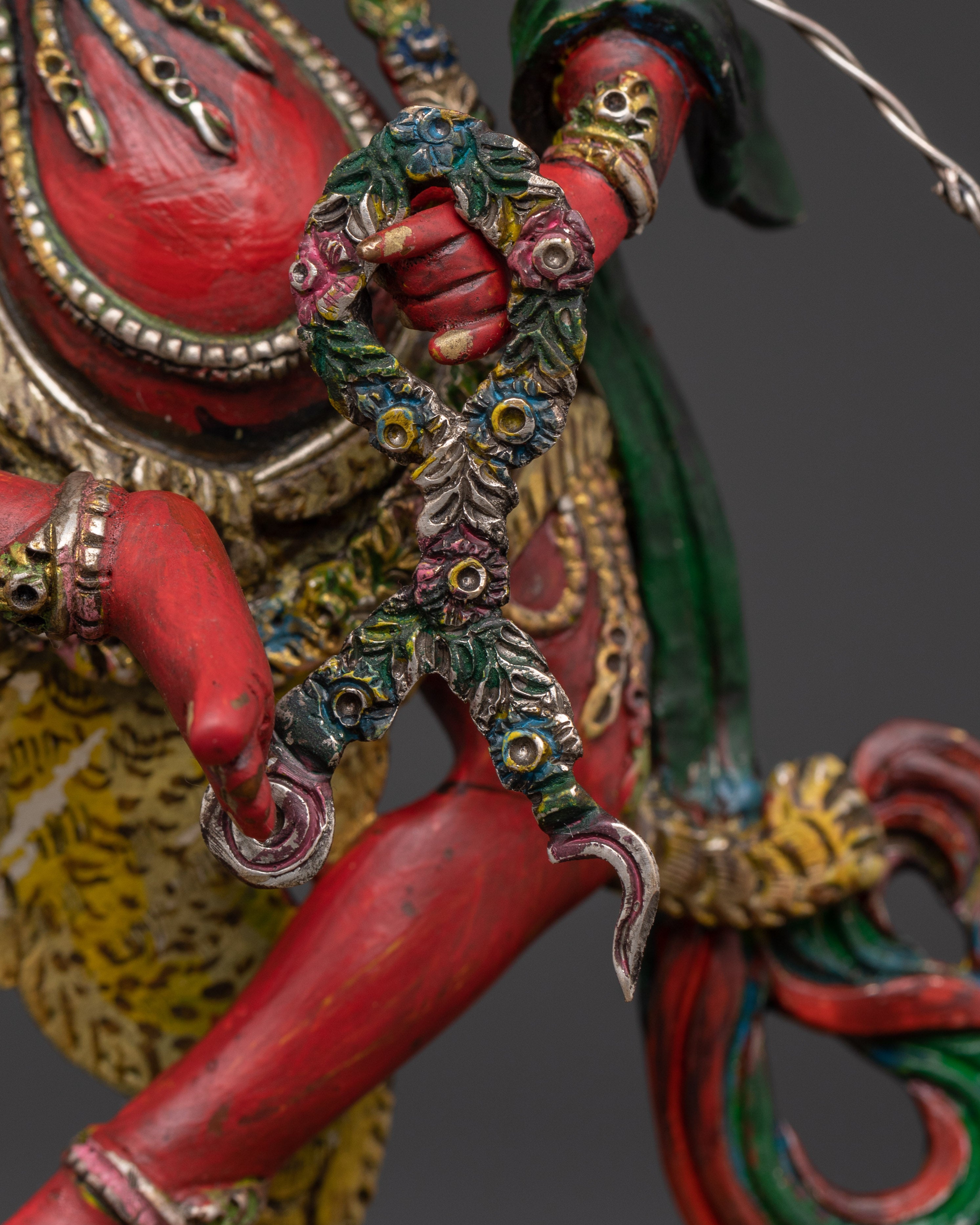 Kurukulla Tantric Goddess Statue | Handcrafted Sculpture with Acrylic Detailing