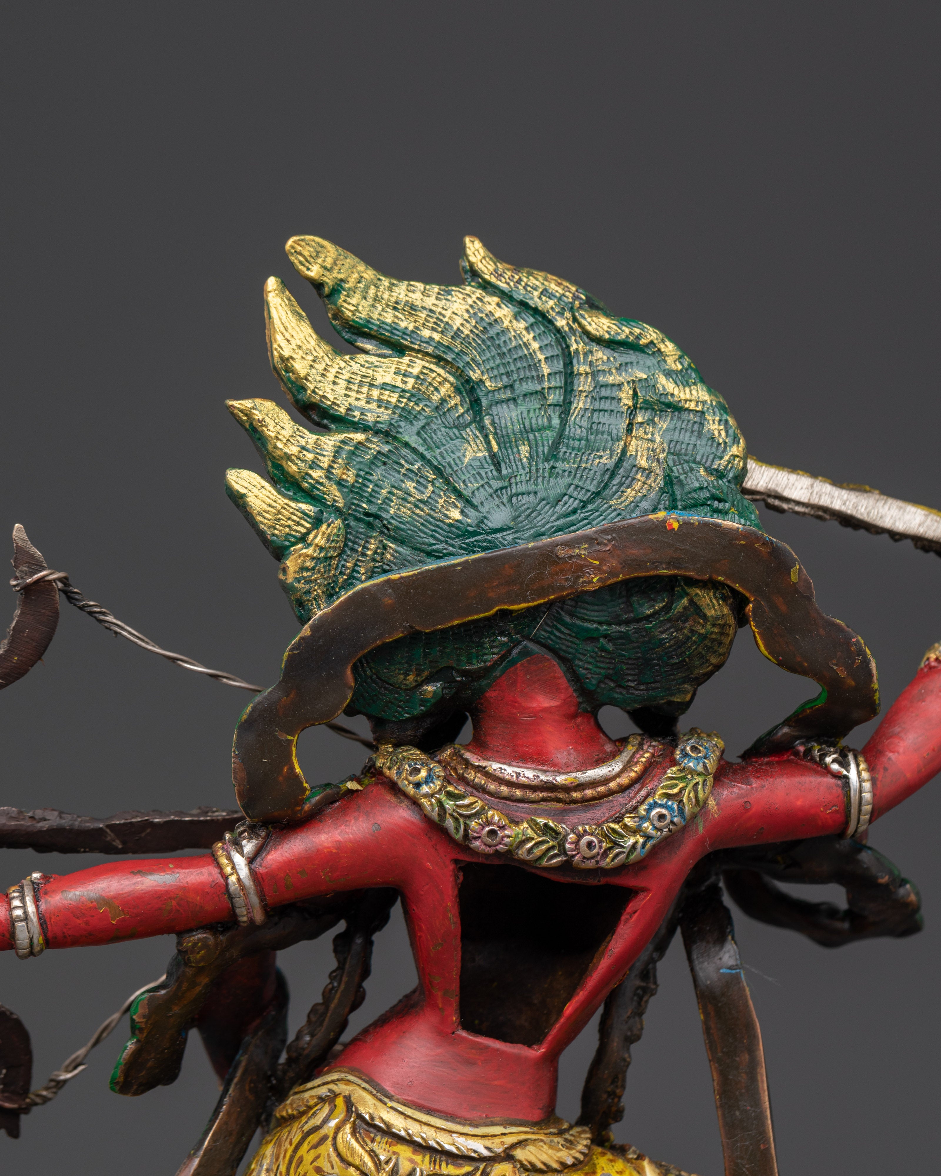 Kurukulla Tantric Goddess Statue | Handcrafted Sculpture with Acrylic Detailing