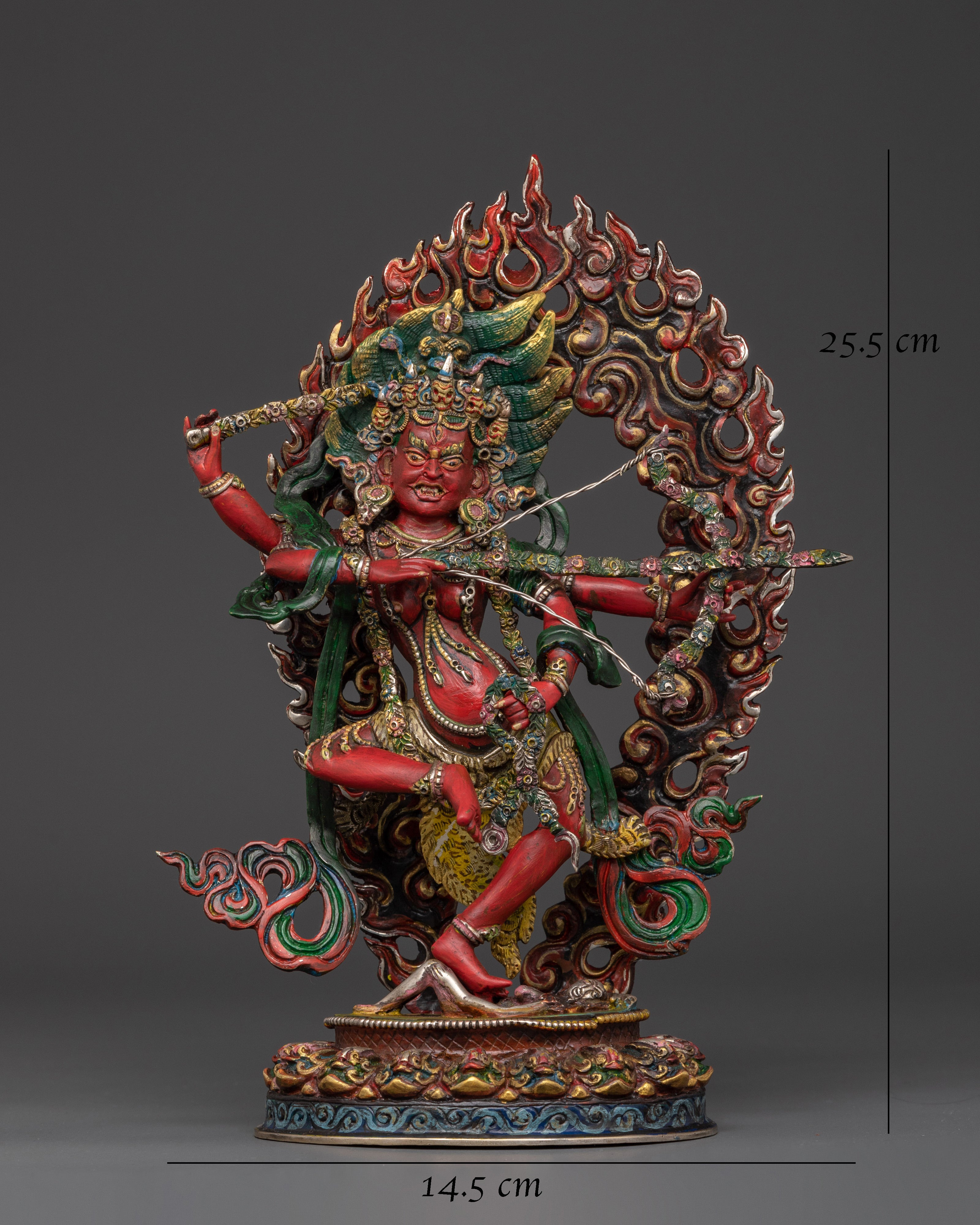 Kurukulla Tantric Goddess Statue | Handcrafted Sculpture with Acrylic Detailing