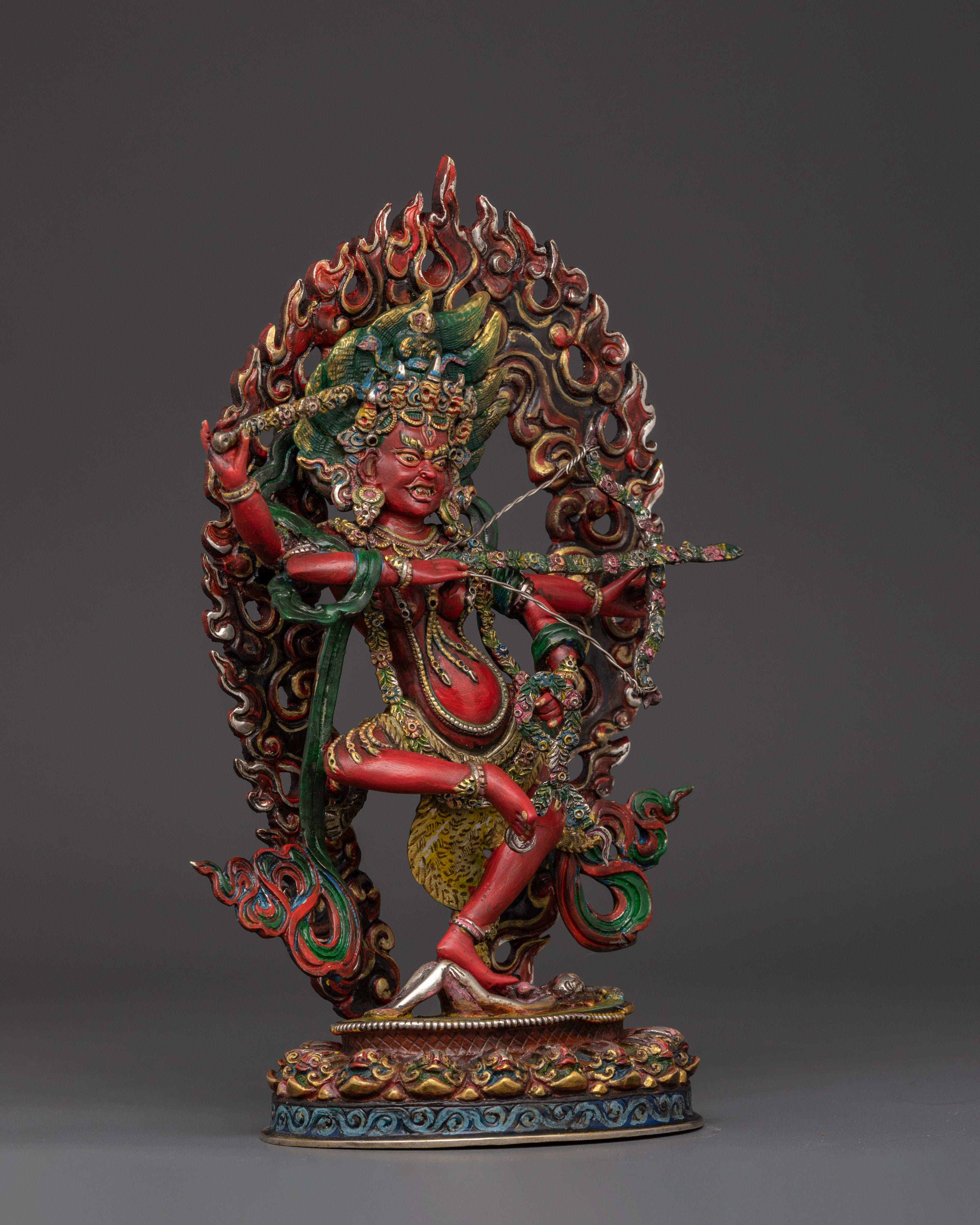 Kurukulla Tantric Goddess Statue | Handcrafted Sculpture with Acrylic Detailing
