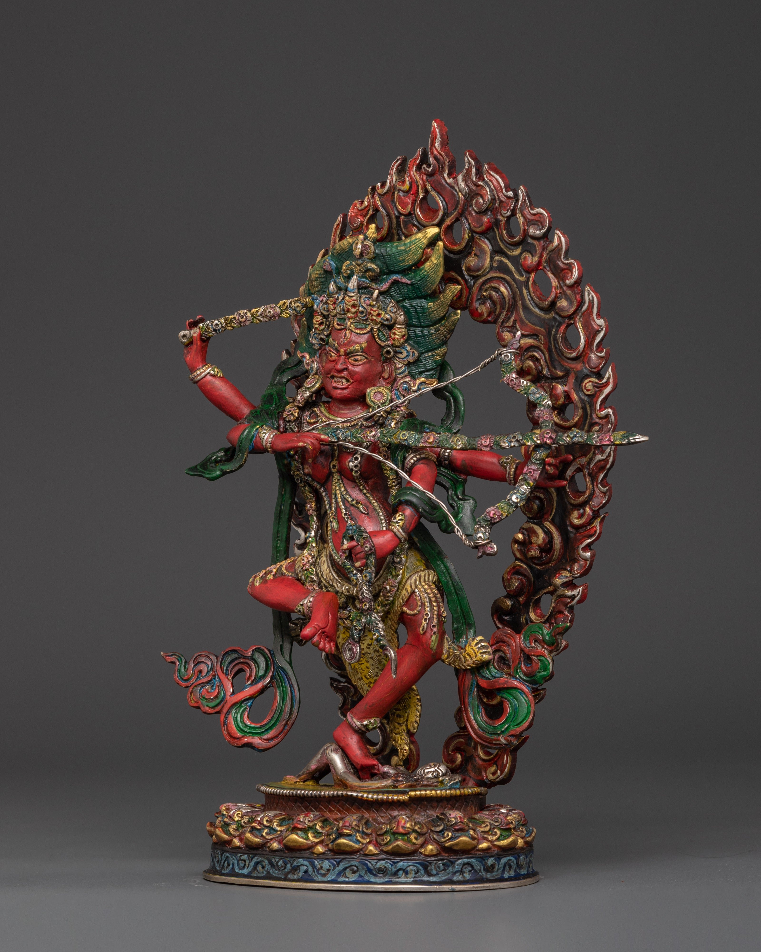 Kurukulla Tantric Goddess Statue | Handcrafted Sculpture with Acrylic Detailing