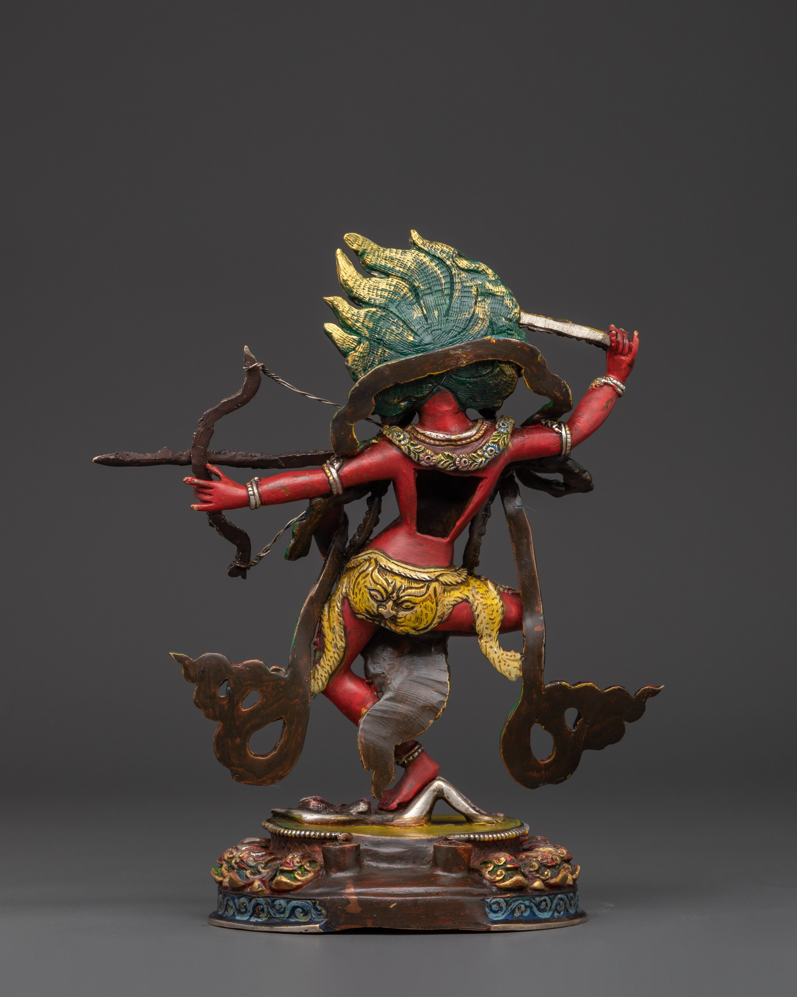 Kurukulla Tantric Goddess Statue | Handcrafted Sculpture with Acrylic Detailing