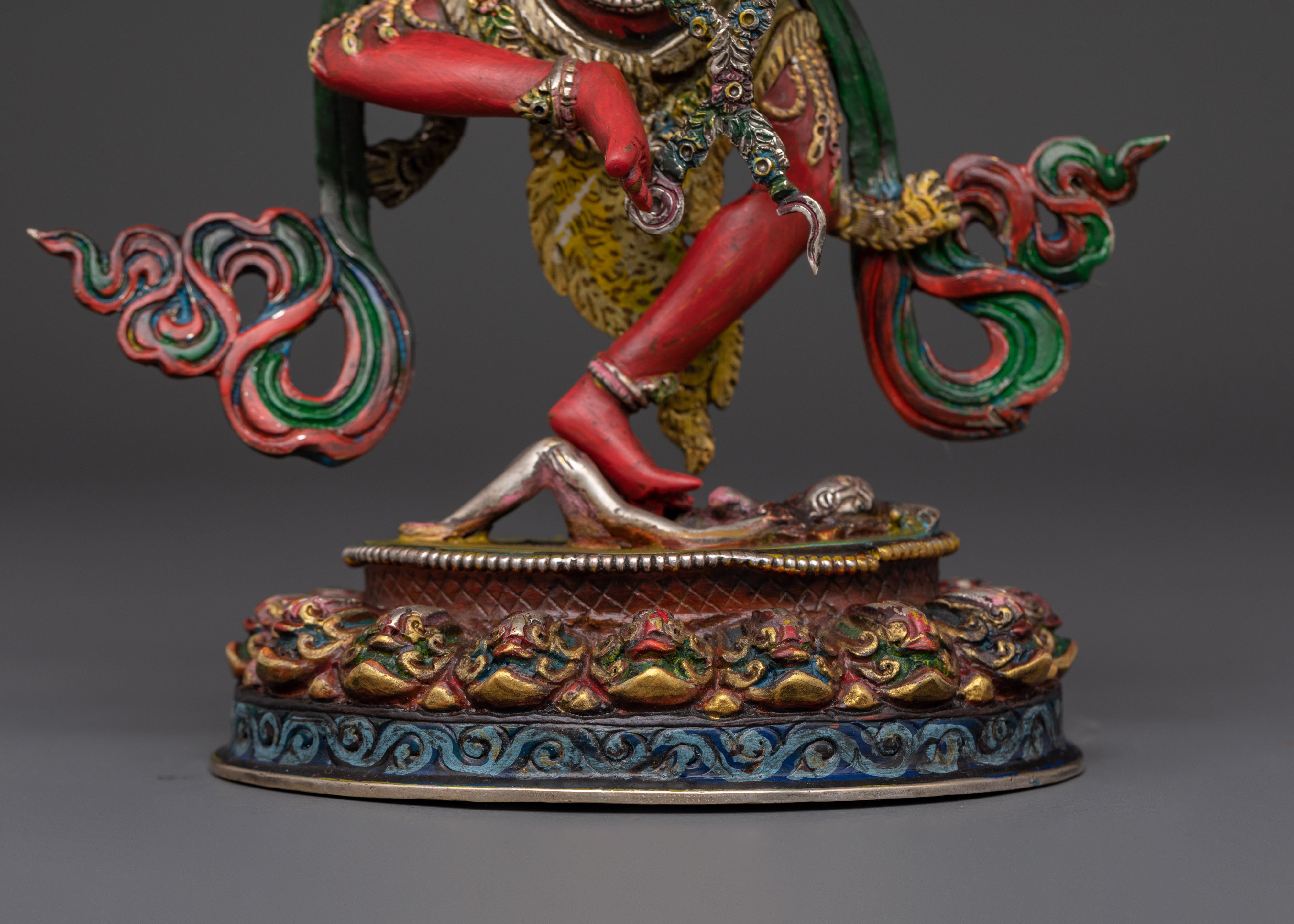 Kurukulla Tantric Goddess Statue | Handcrafted Sculpture with Acrylic Detailing