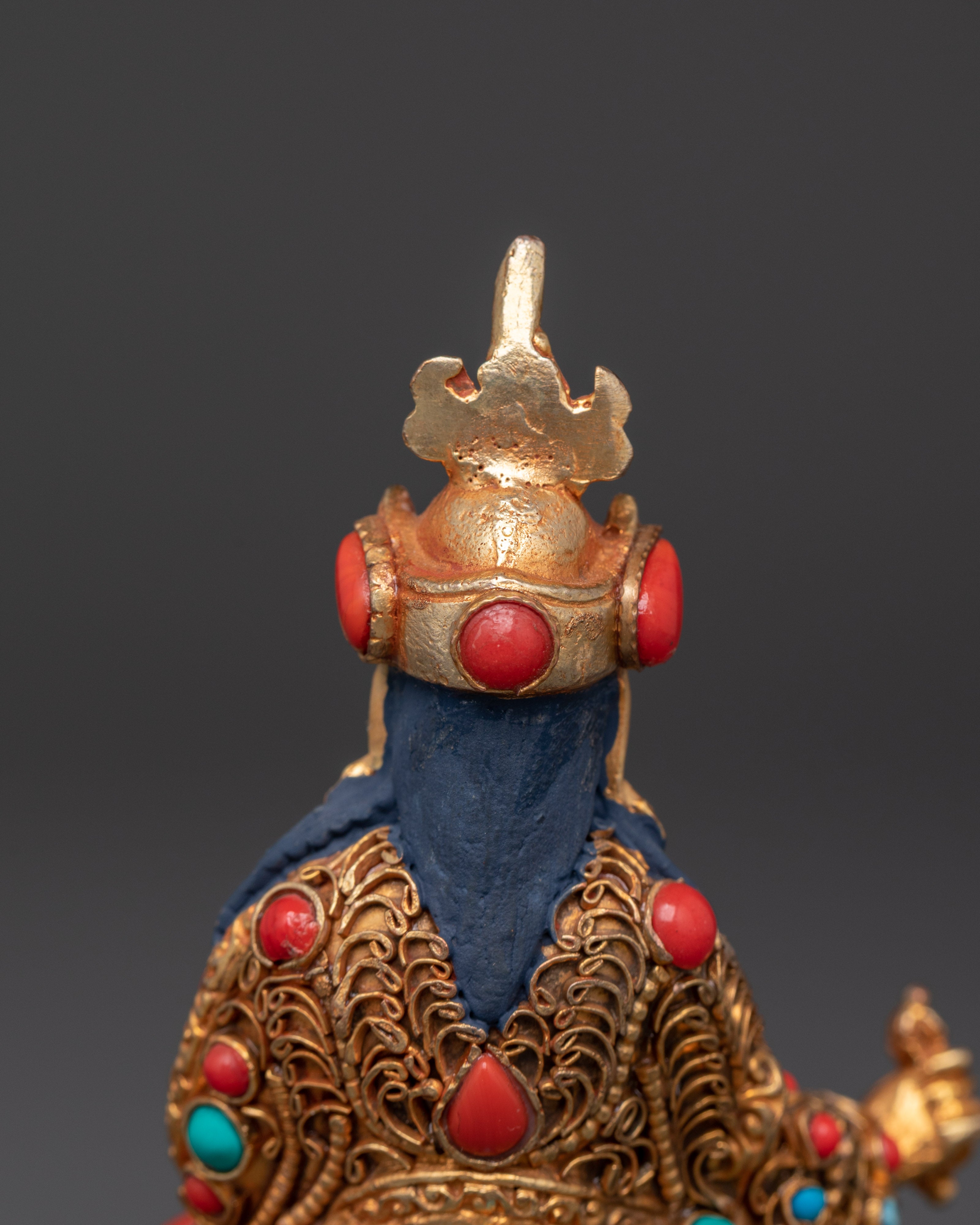 Handcrafted Guru Rinpoche Sculpture | Padmasambhava Figurine in Copper