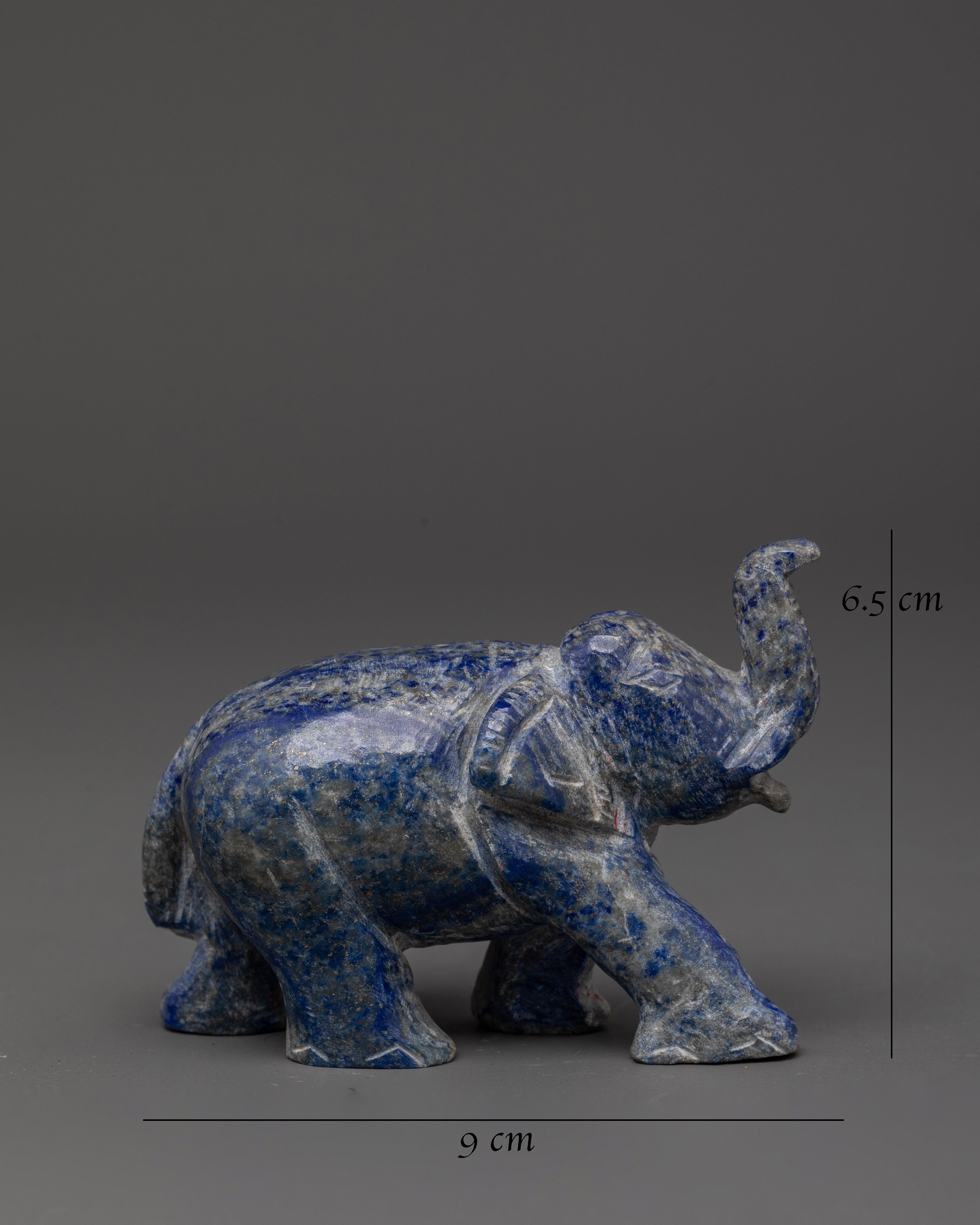 Handcrafted Lapis Lazuli Elephant | For Home Decor & Collectors
