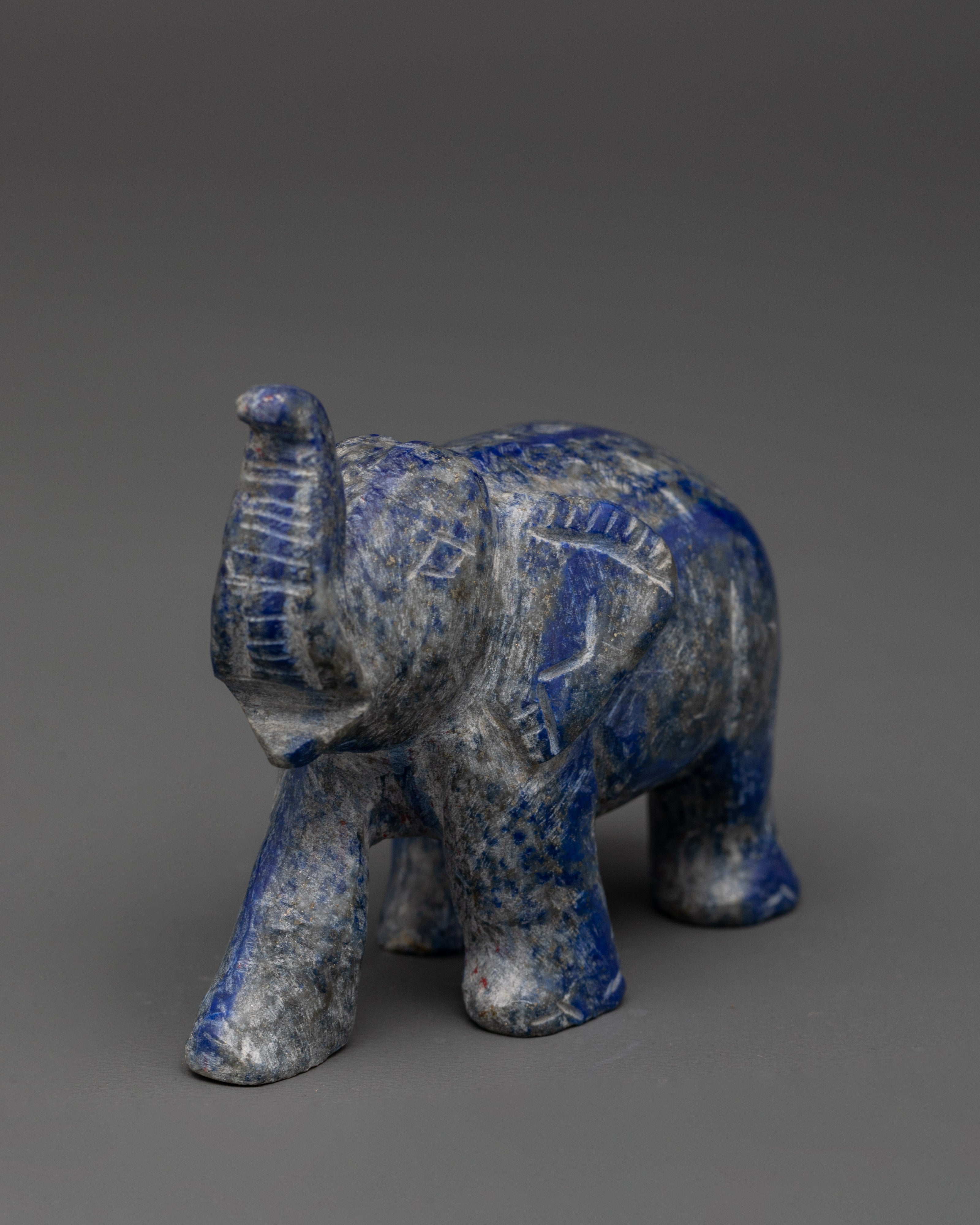Handcrafted Lapis Lazuli Elephant | For Home Decor & Collectors