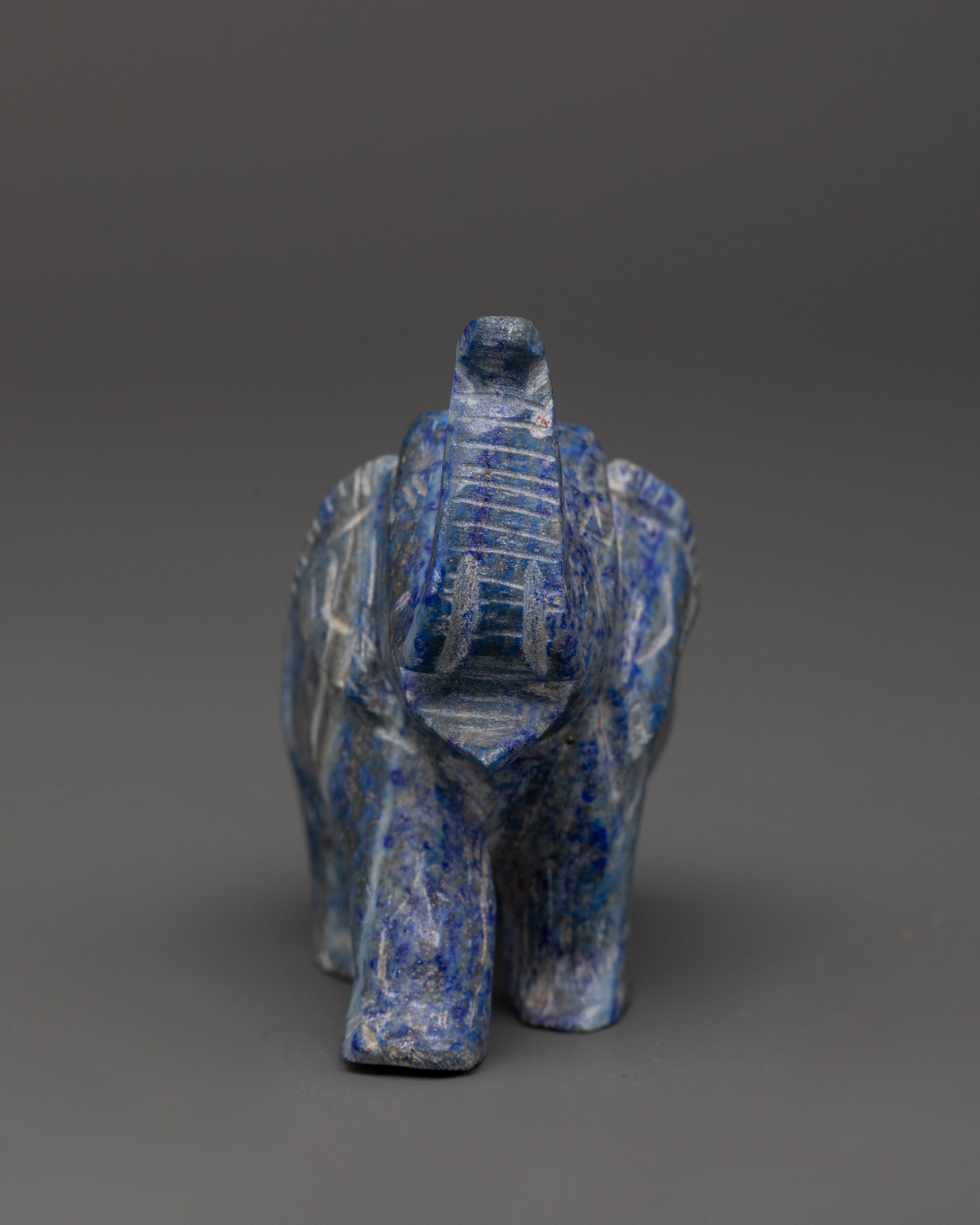 Lapis Lazuli Elephant Figurine | Good Luck Charm
