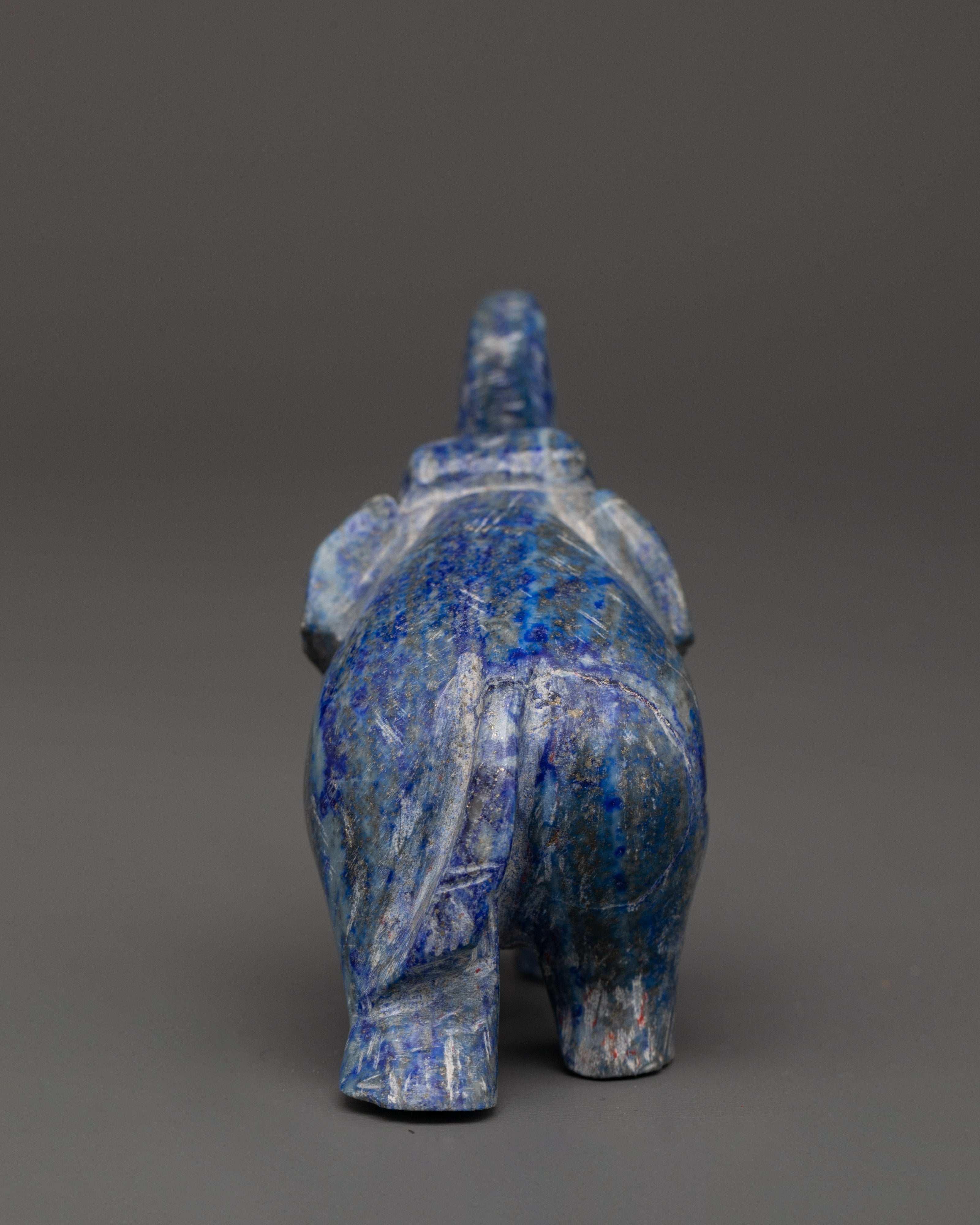 Lapis Lazuli Elephant Figurine | Good Luck Charm