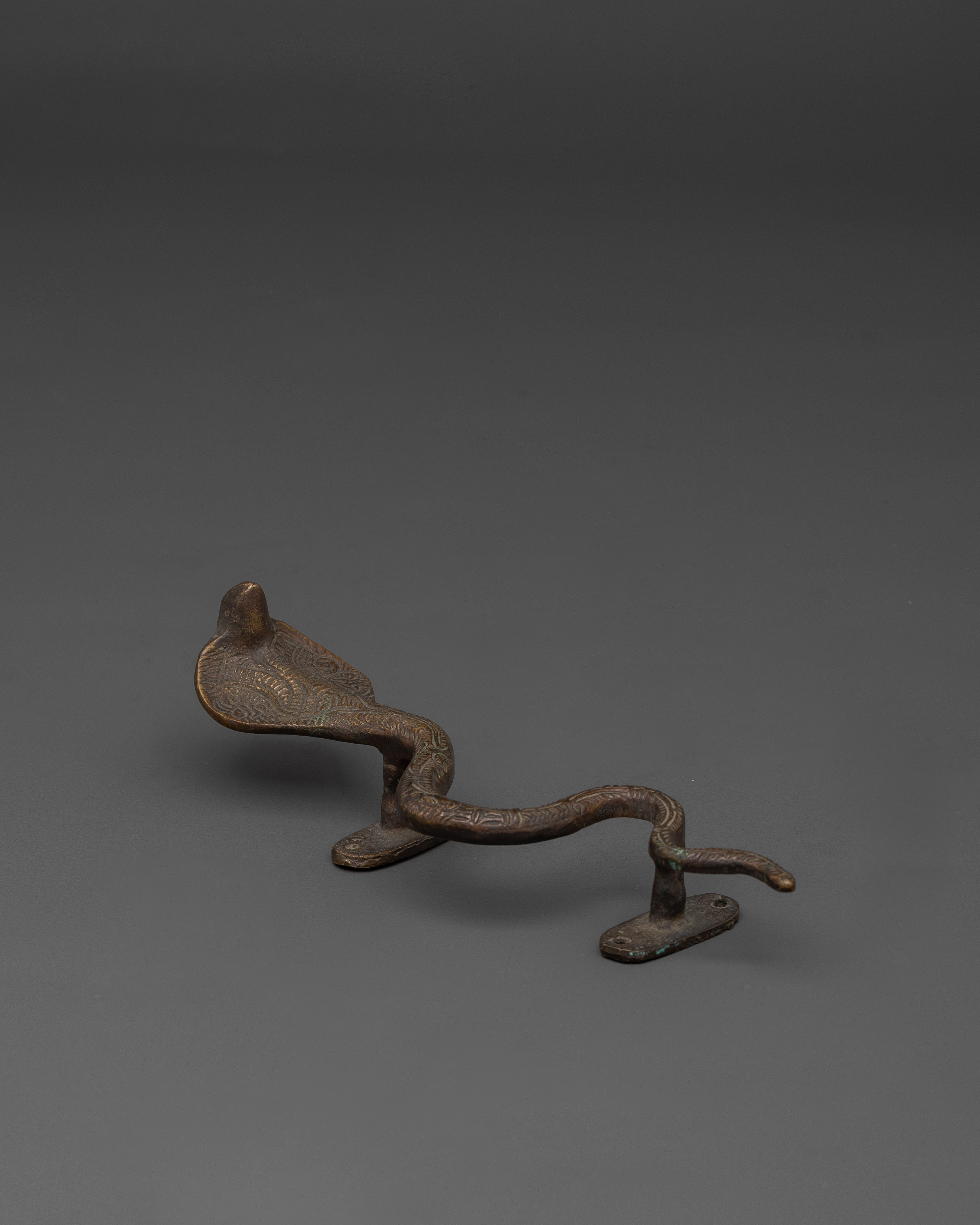 Handcrafted Snake Door Handle for Protection | Decorative Sacred Brass Handle