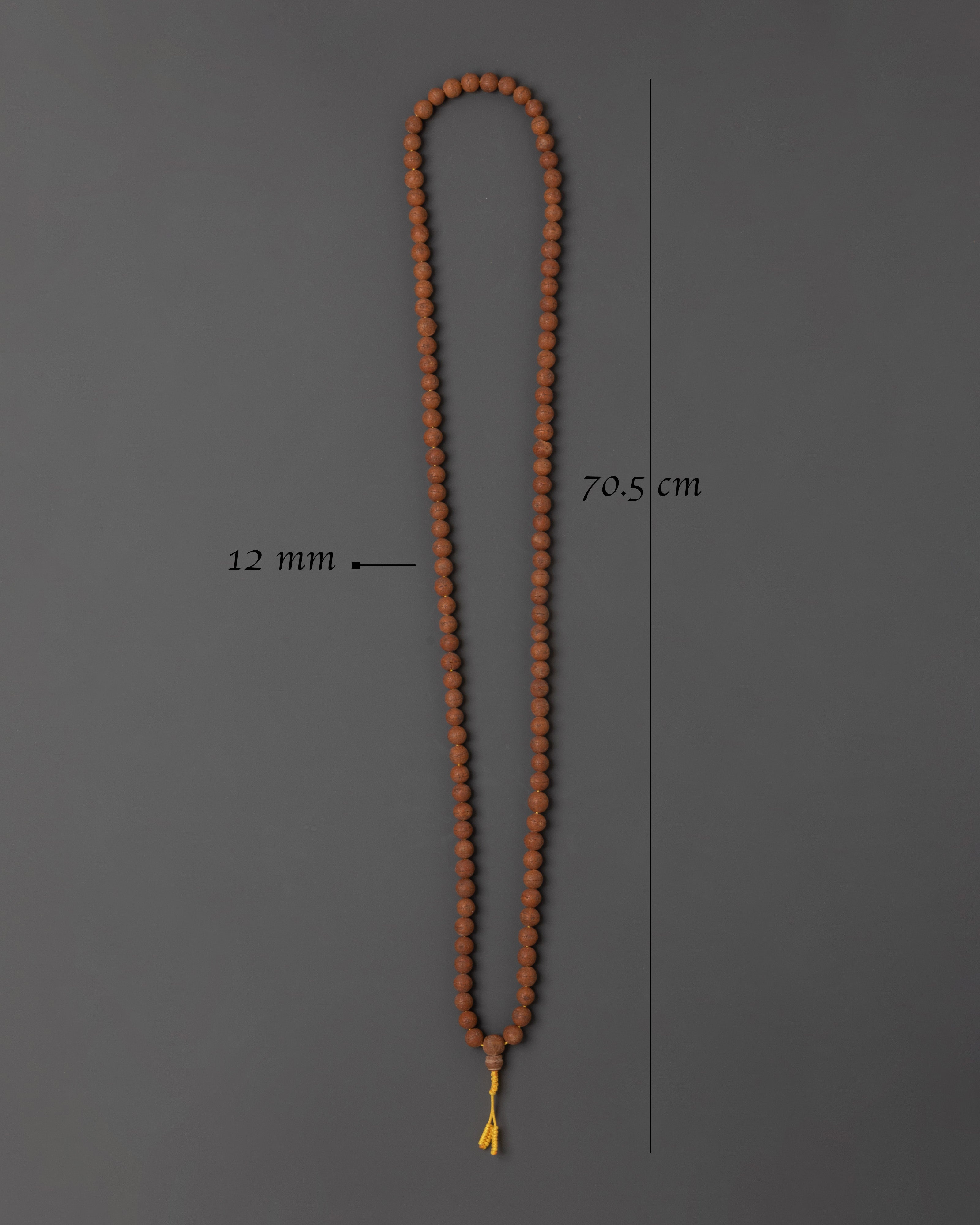 Rudraksha Japa Mala Beads Necklace | 108 Beads Buddhist Prayer Mala