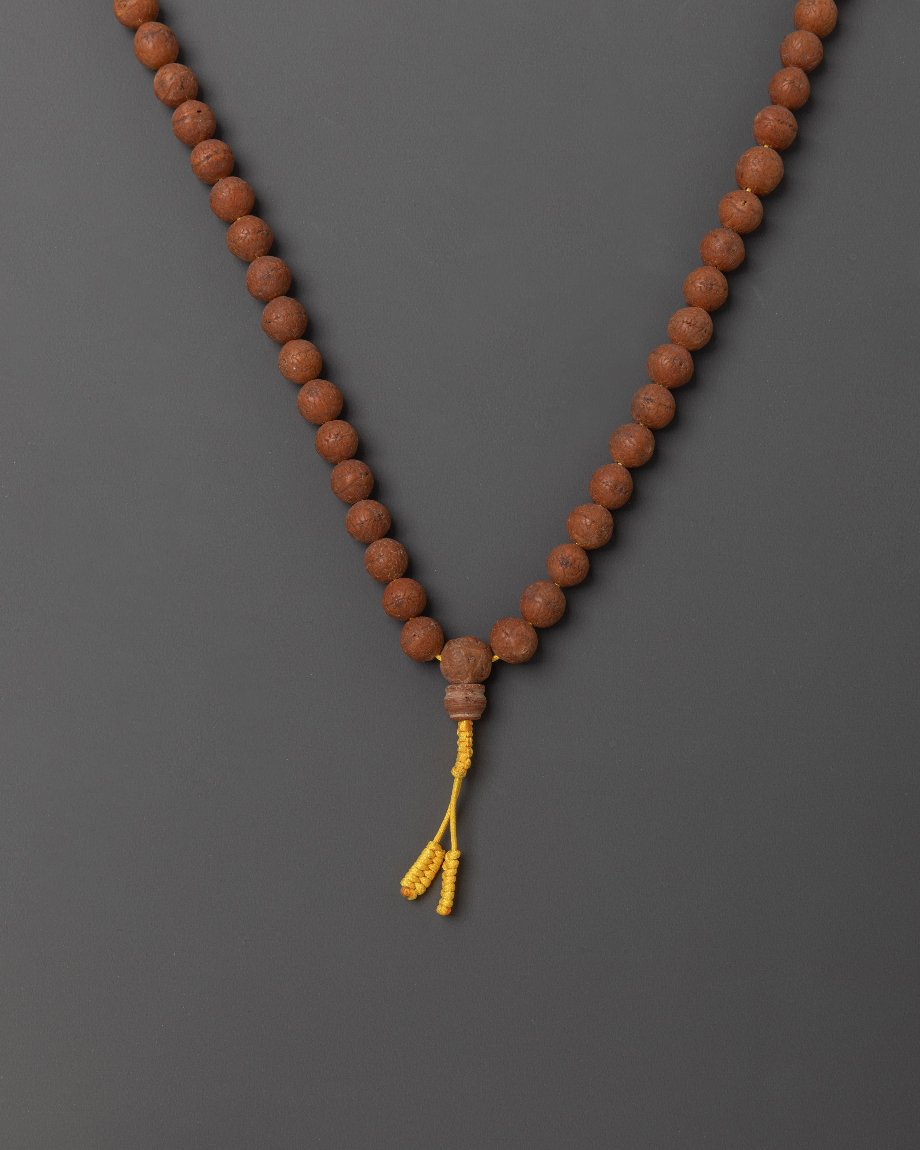Rudraksha Japa Mala Beads Necklace | 108 Beads Buddhist Prayer Mala