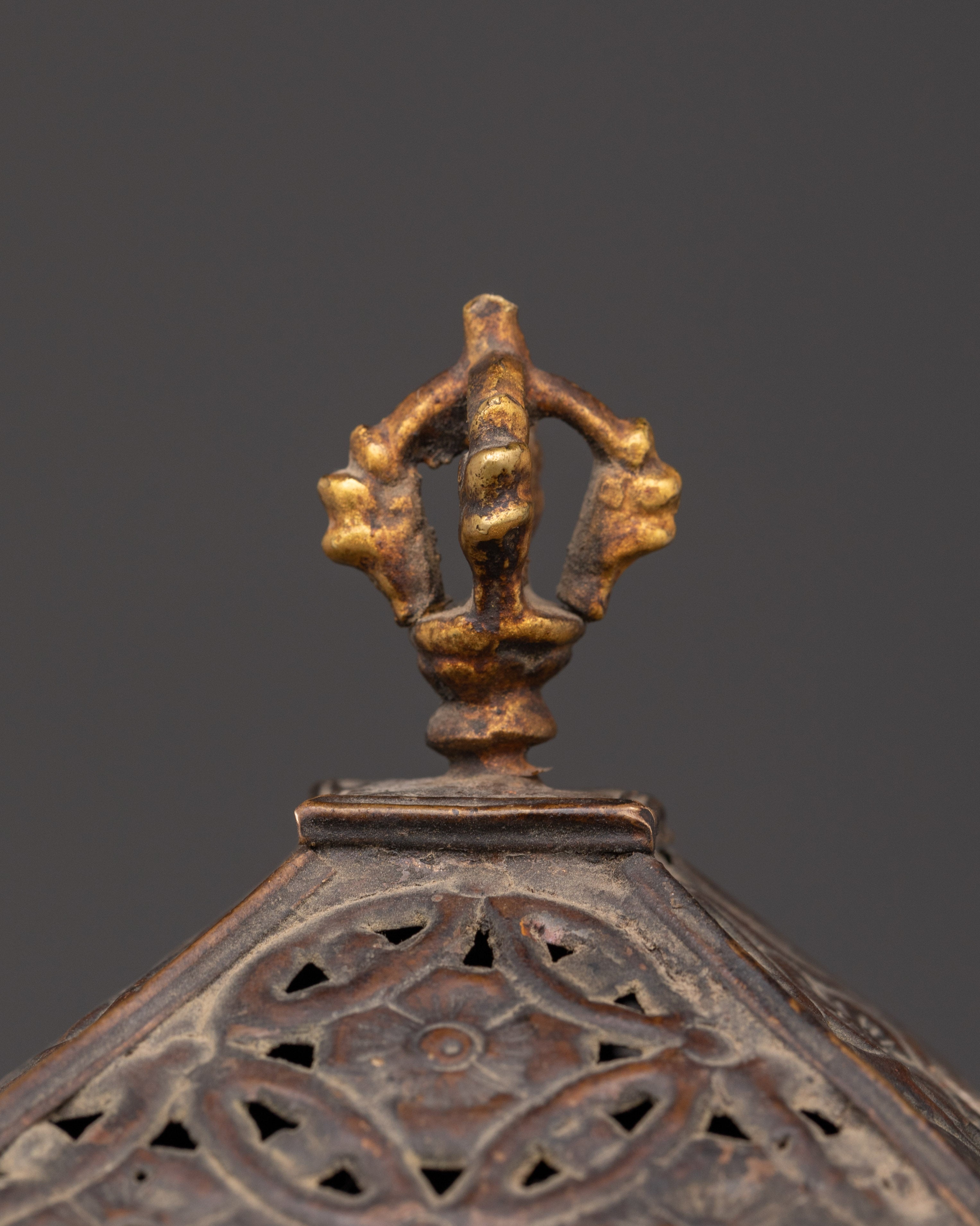 Incense Burner With Prayer Wheel | Handcrafted Spiritual Decor
