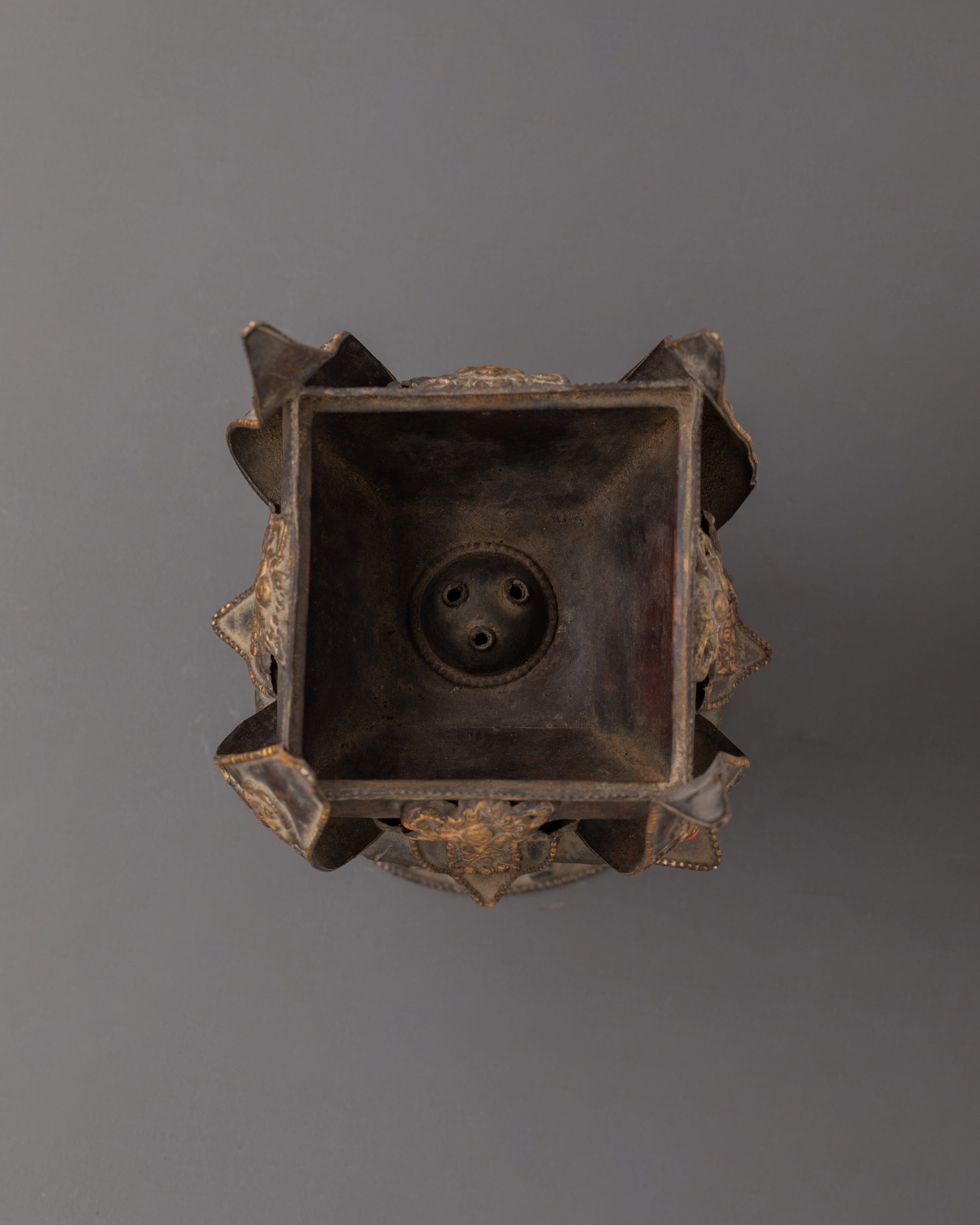 Incense Burner With Prayer Wheel | Handcrafted Spiritual Decor