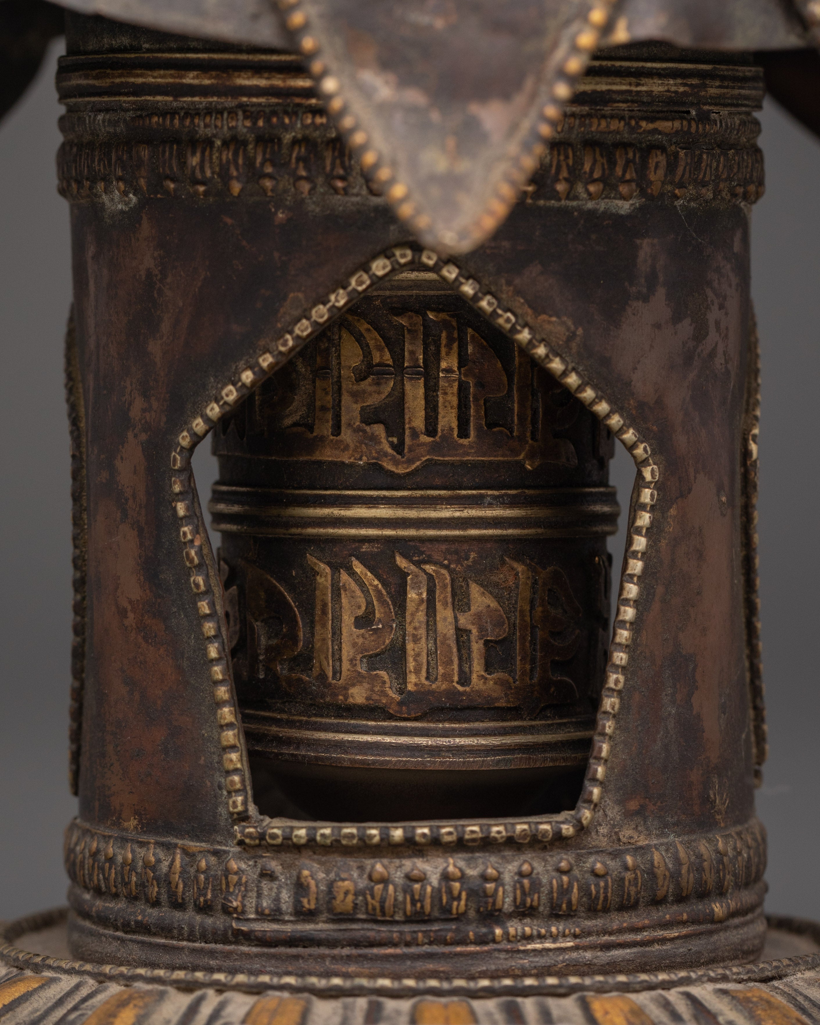 Incense Burner With Prayer Wheel | Handcrafted Spiritual Decor