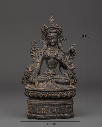 Handmade Tibetan Statue of White Tara