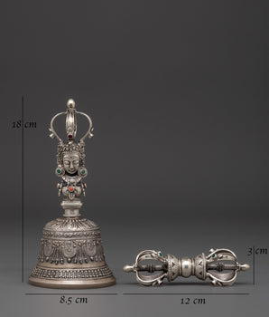 Silver Vajra Bell for Altar | Altar and Meditation