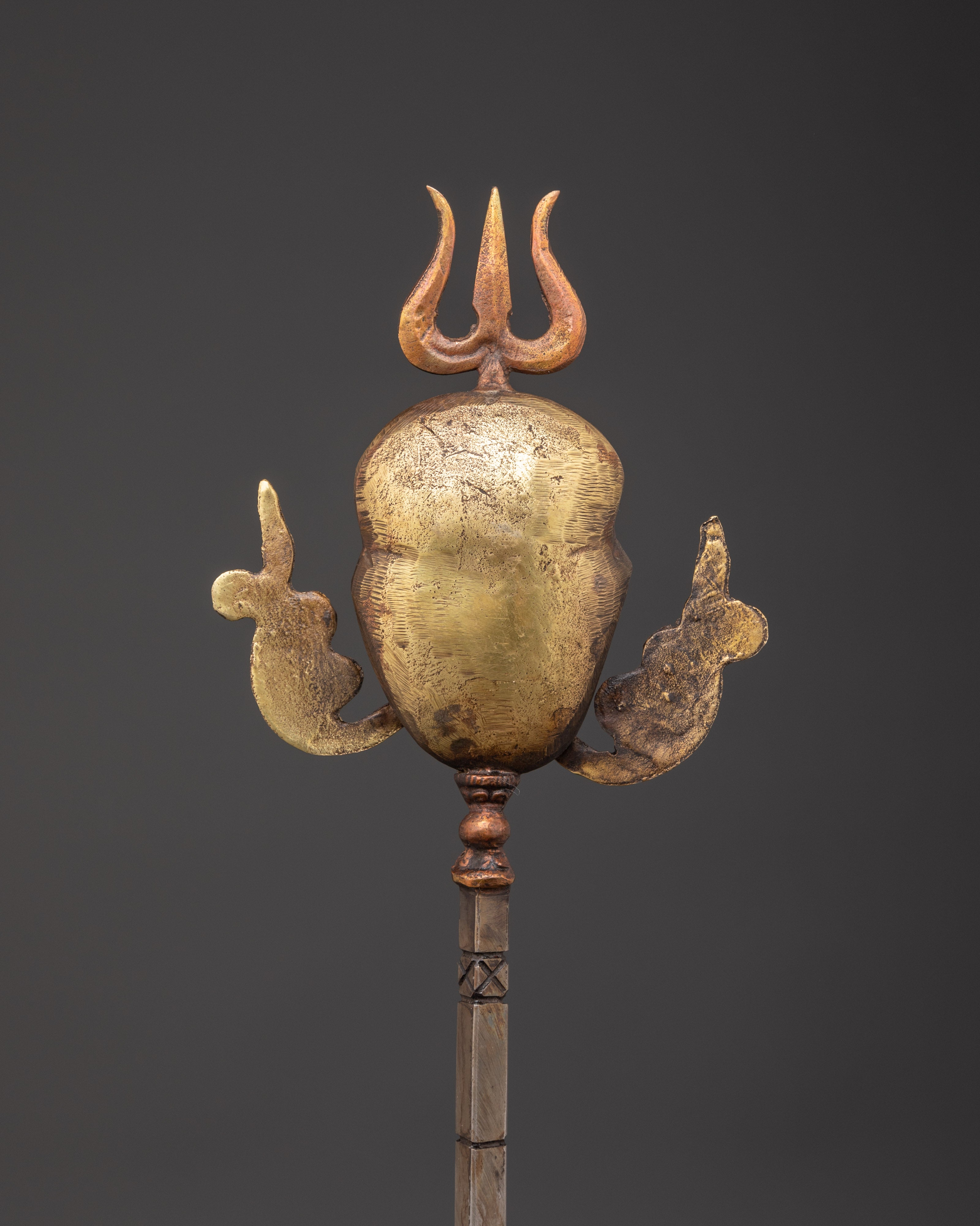 Handcrafted Tibetan Khatvanga Ritual Staff | Tantric Vajra Staff for Buddhist Ceremonies