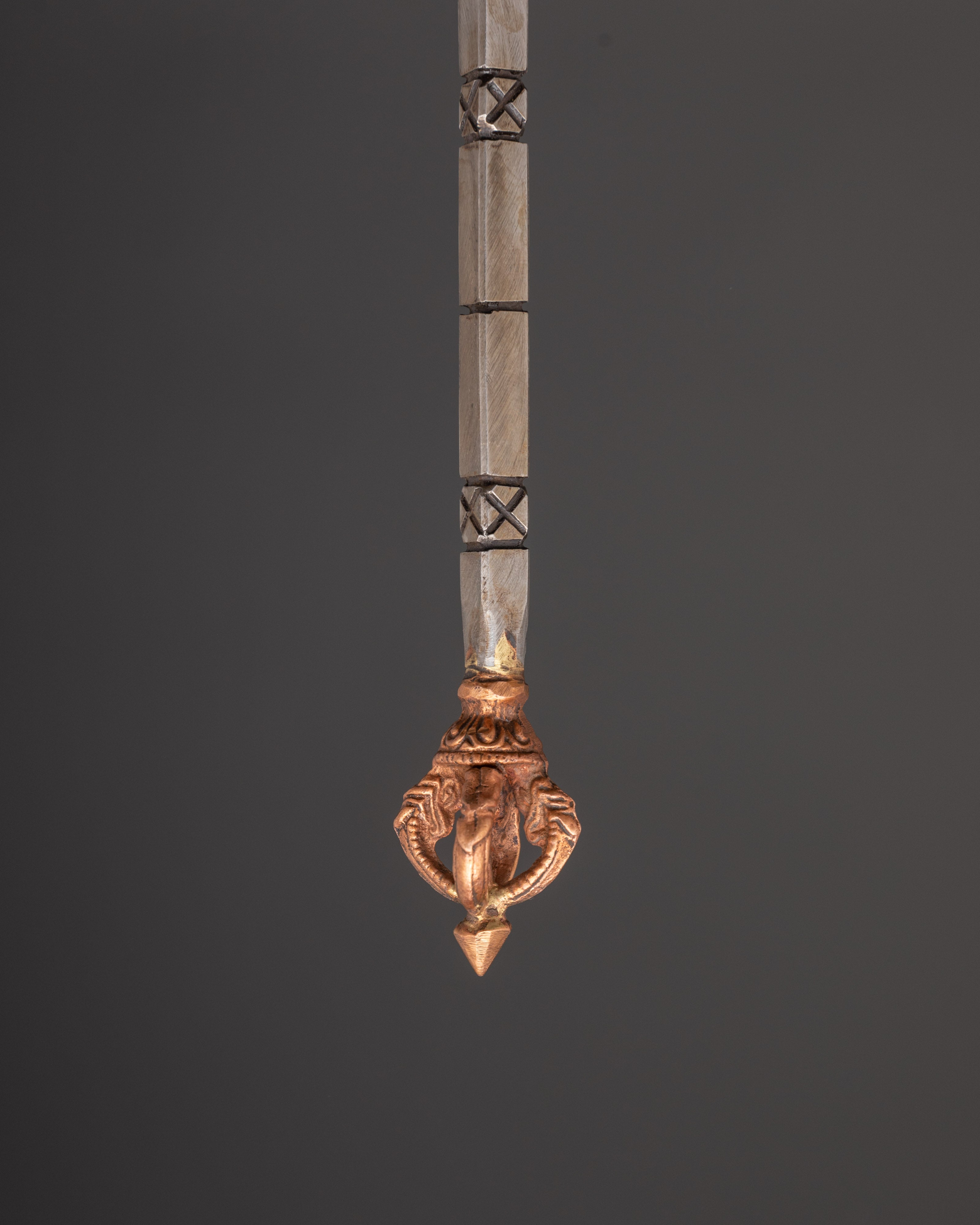 Handcrafted Tibetan Khatvanga Ritual Staff | Tantric Vajra Staff for Buddhist Ceremonies