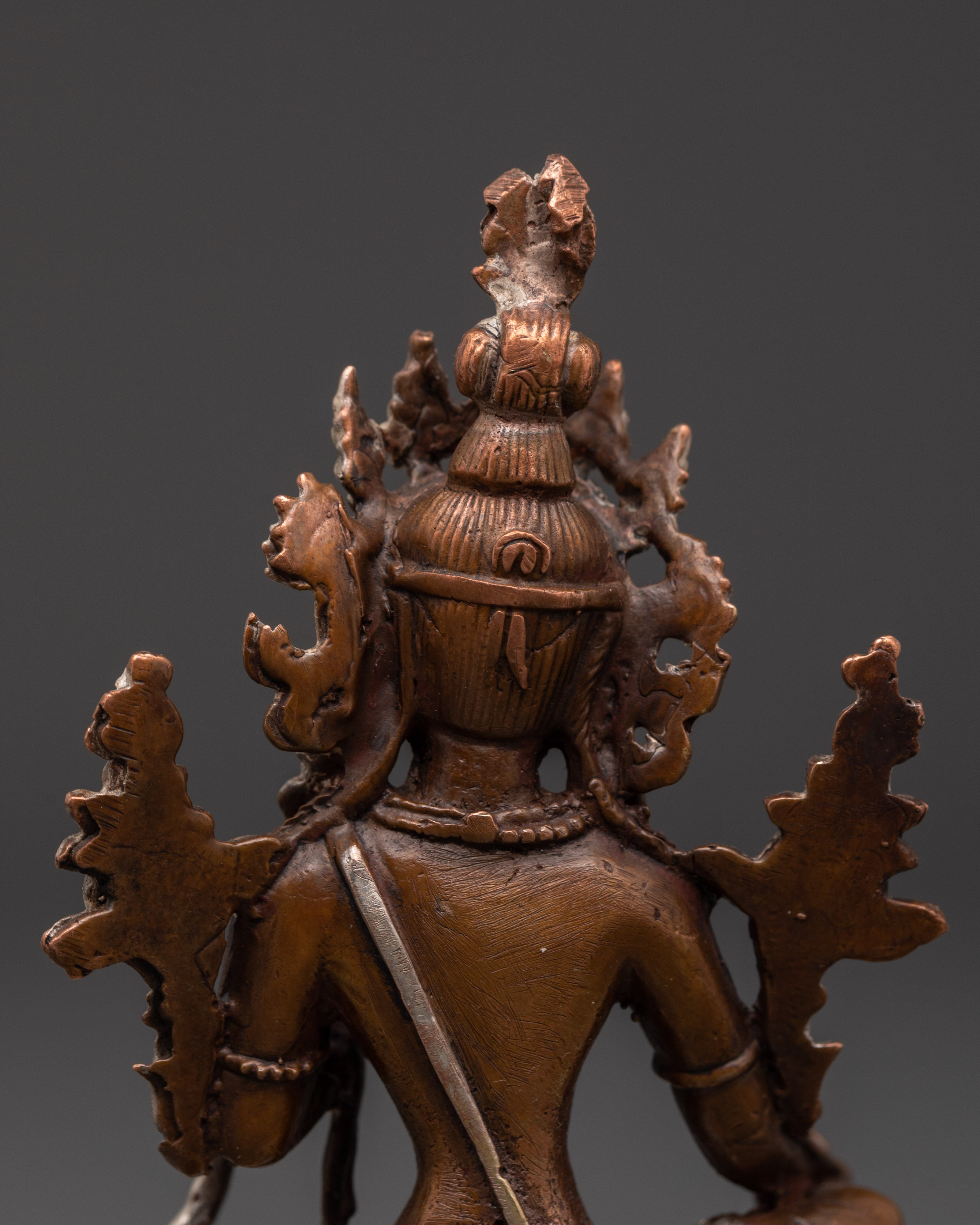 Handmade Statue Of Green Tara | The Savior From Fear And Suffering