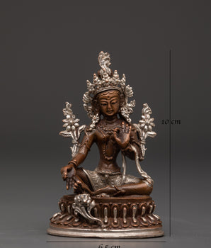 handmade-statue-of-green-tara