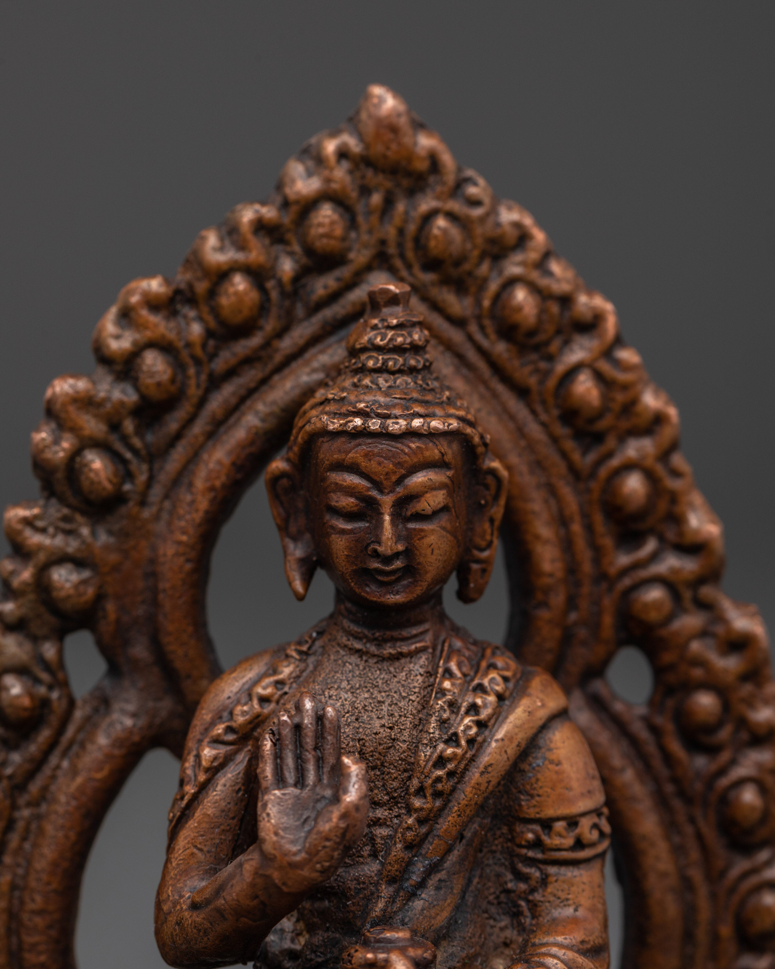 Handcrafted Amogasiddhi Buddha | Symbol of Courage, Wisdom & Spiritual Power