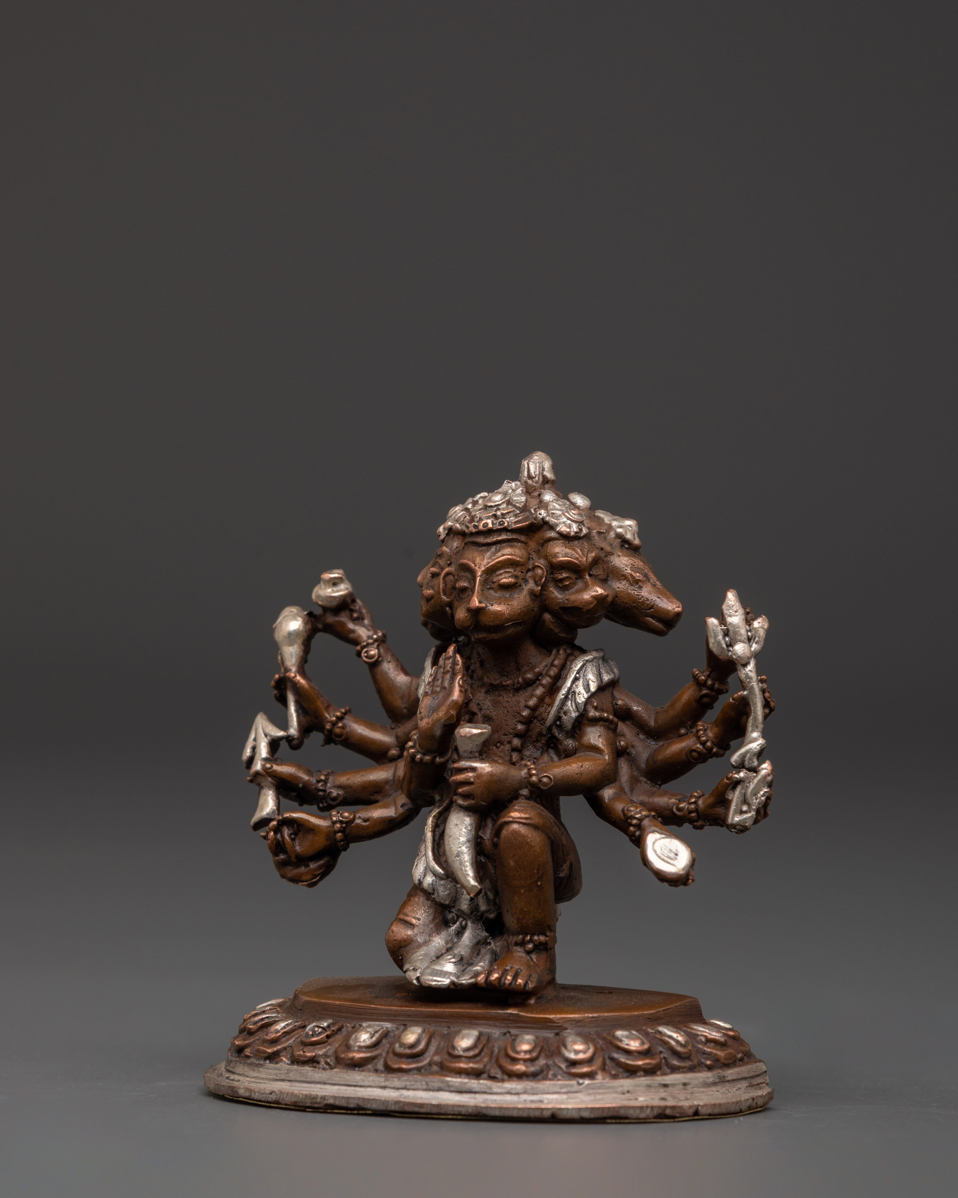 Multi-Armed Hanuman Statue for Devotional Practice and Spiritual Protection