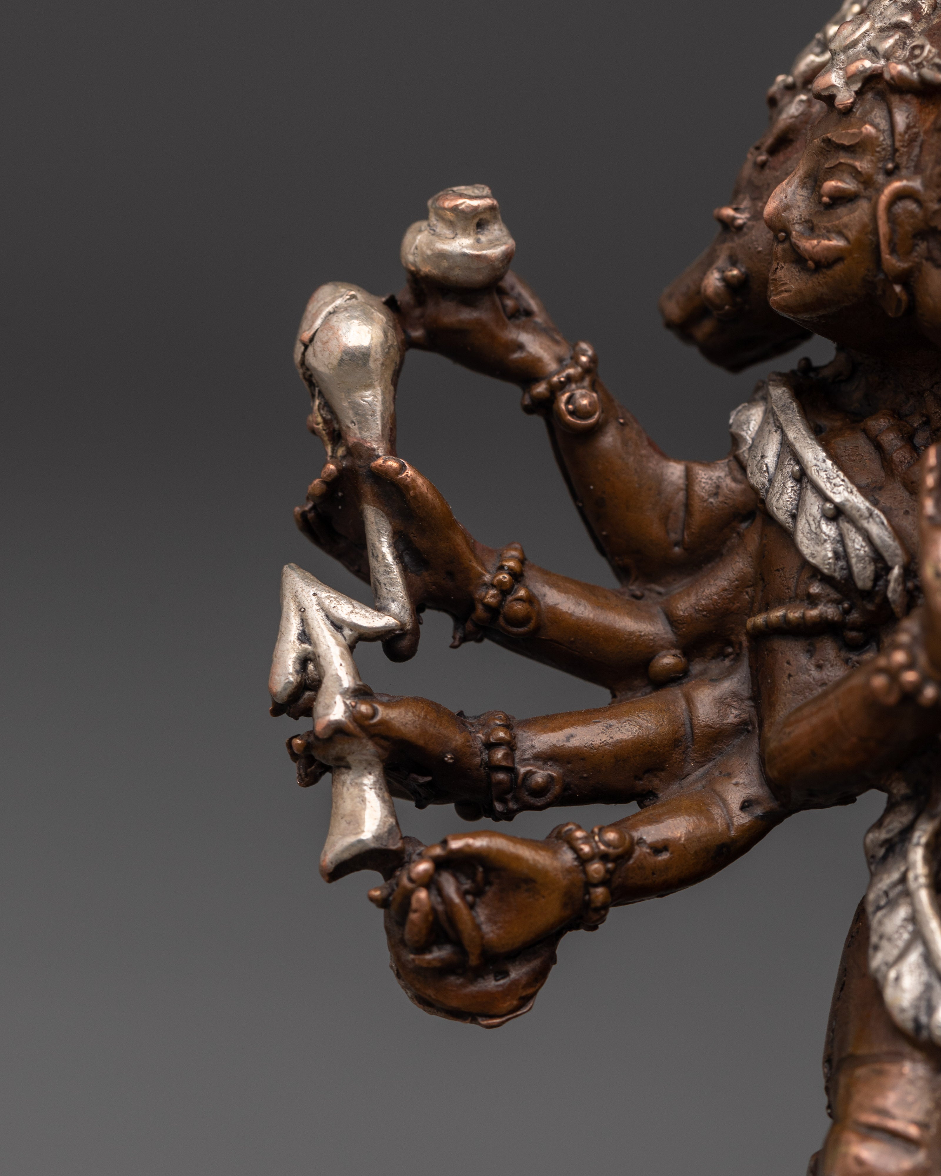 Multi-Armed Hanuman Statue for Devotional Practice and Spiritual Protection